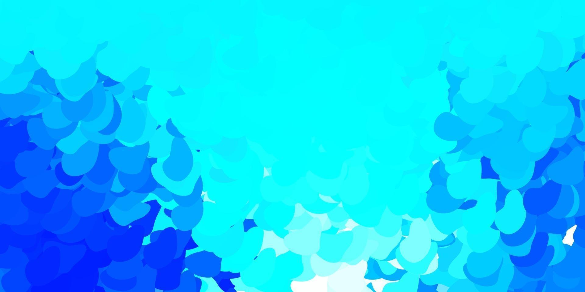 Dark blue vector background with random forms.