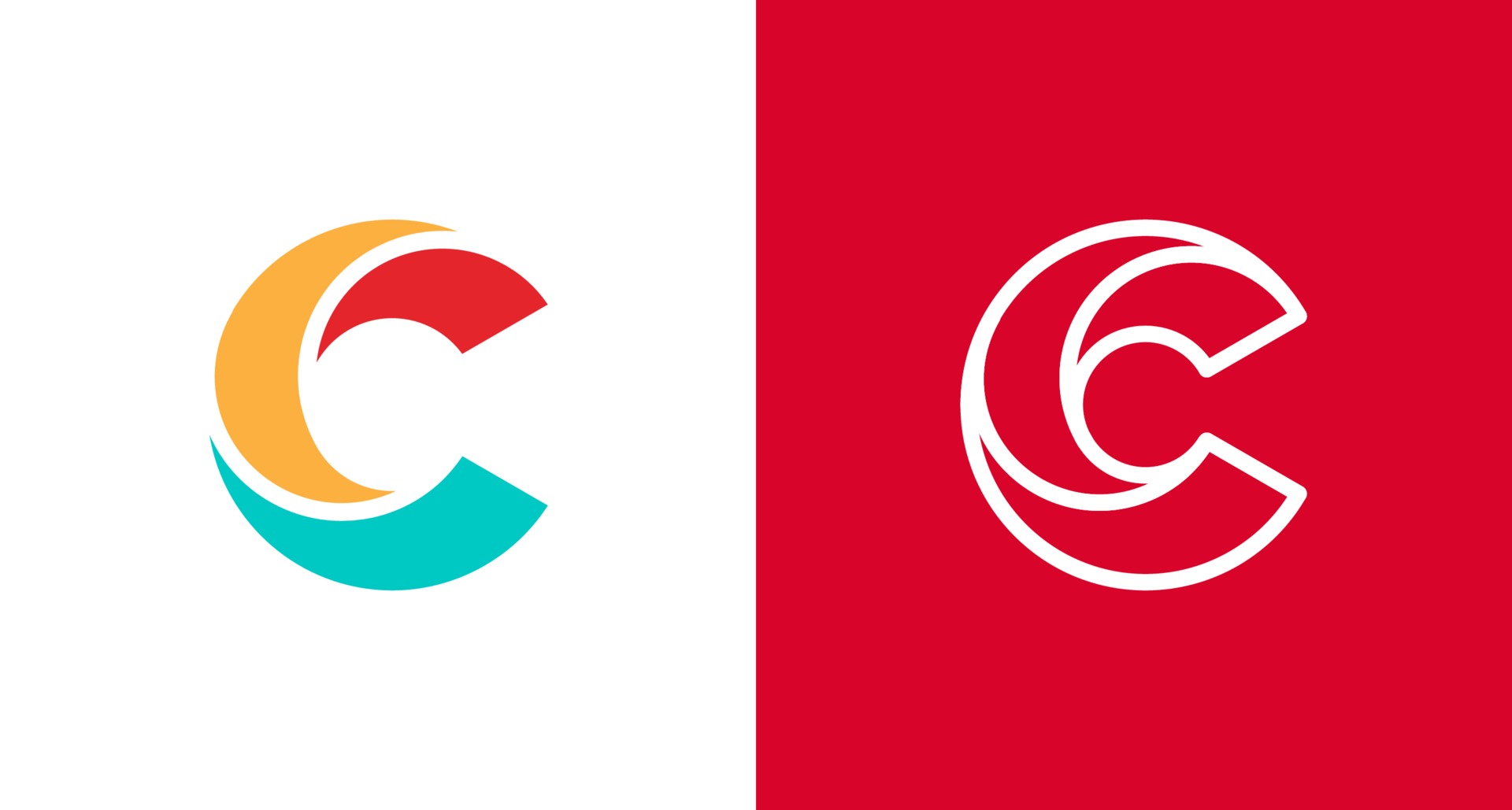 Modern and Minimal layered letter C logo, simple initial C ...