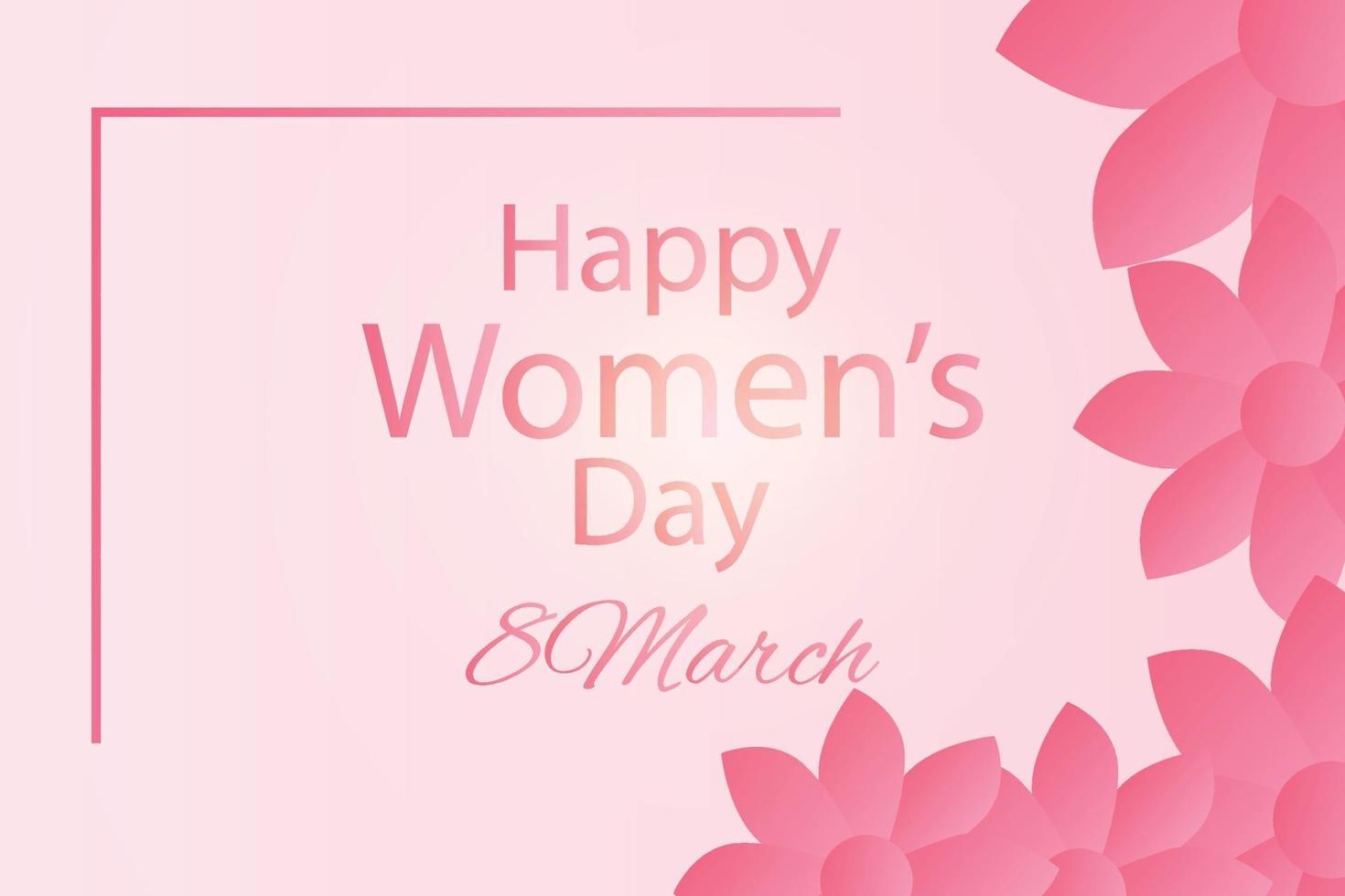 illustration design to celebrate womens day march 8 vector