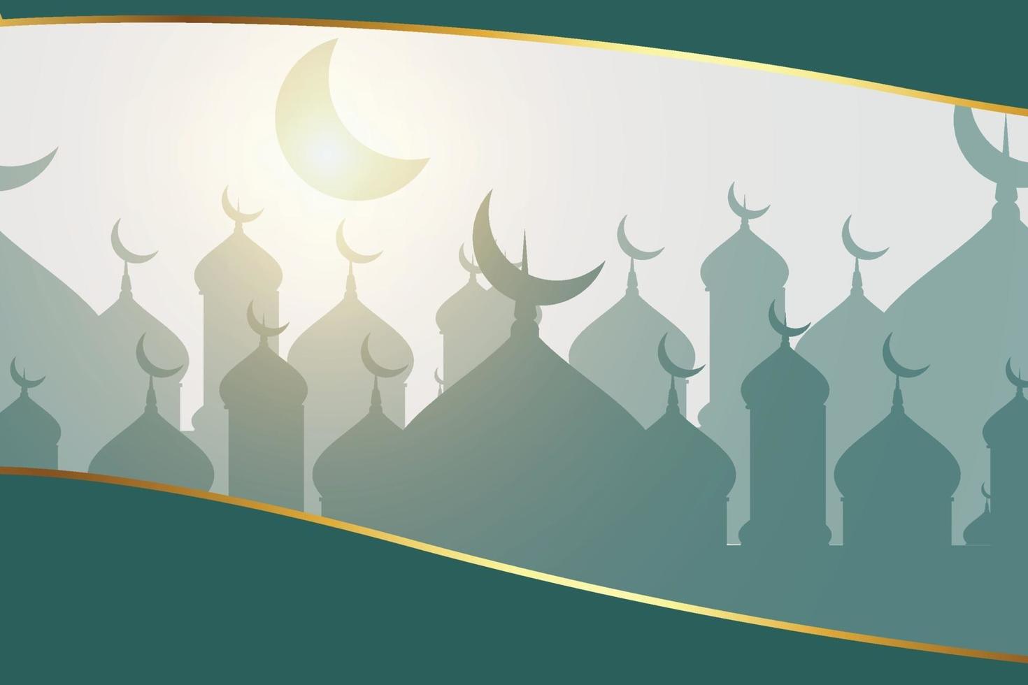 diseño de ilustración para celebrar el mes de ramadán 2021 vector