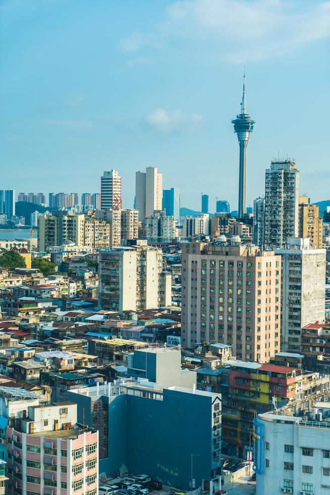 Cityscape of Macau city, China photo