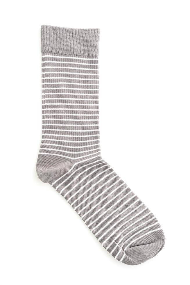 Socks on white background photo