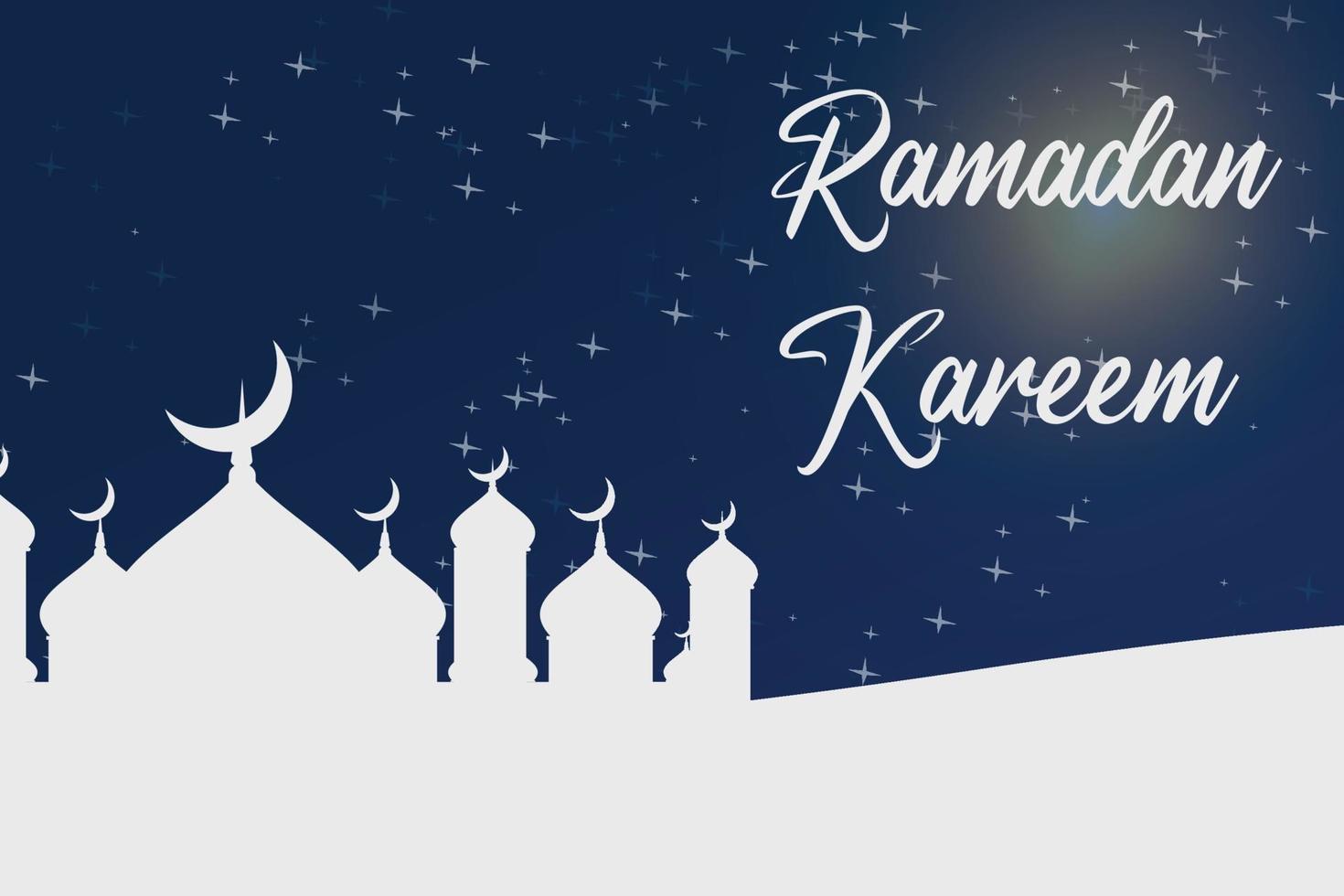 diseño de ilustración para celebrar el mes de ramadán 2021 vector