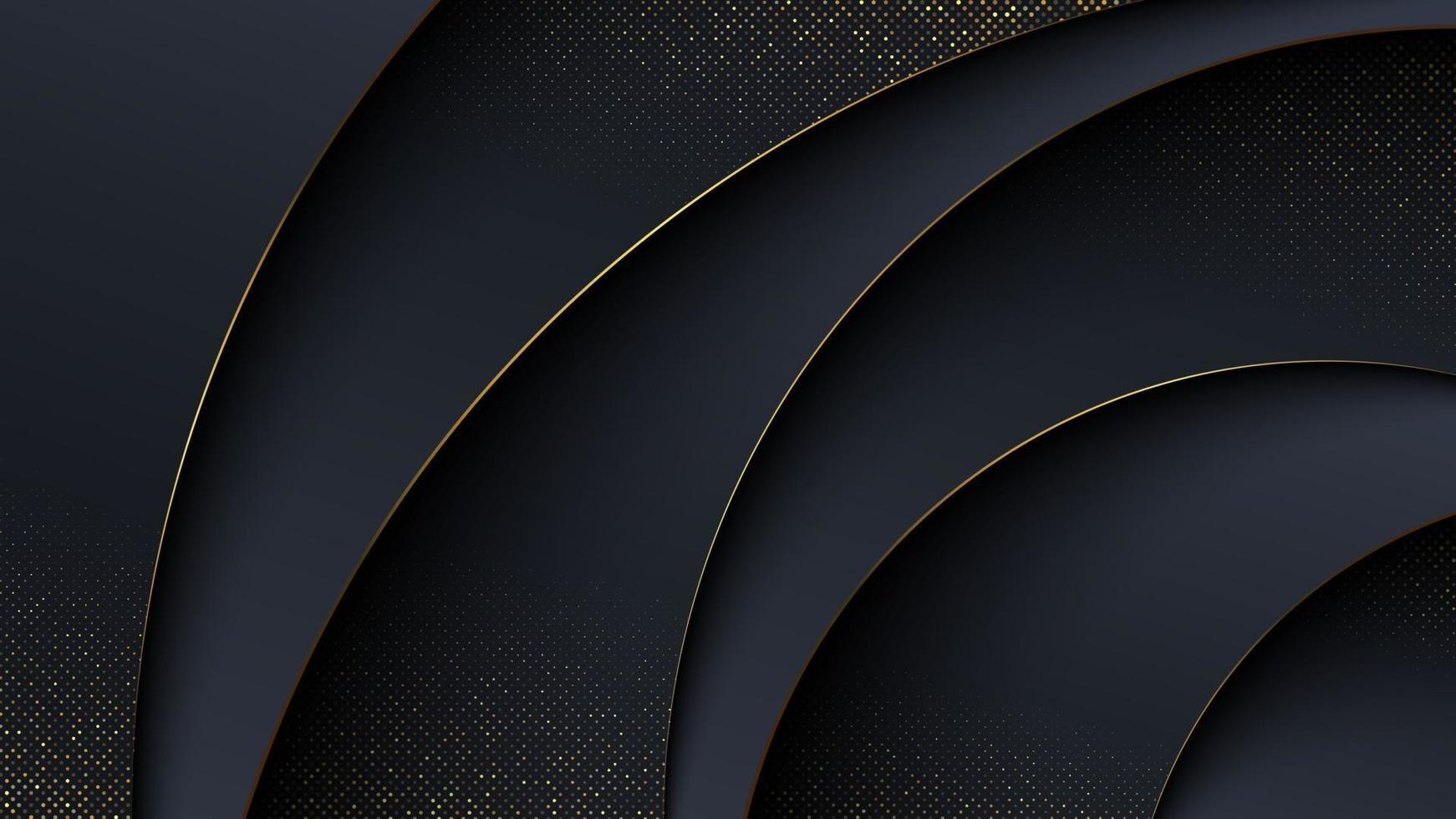 Luxury abstract background in curved style. vector