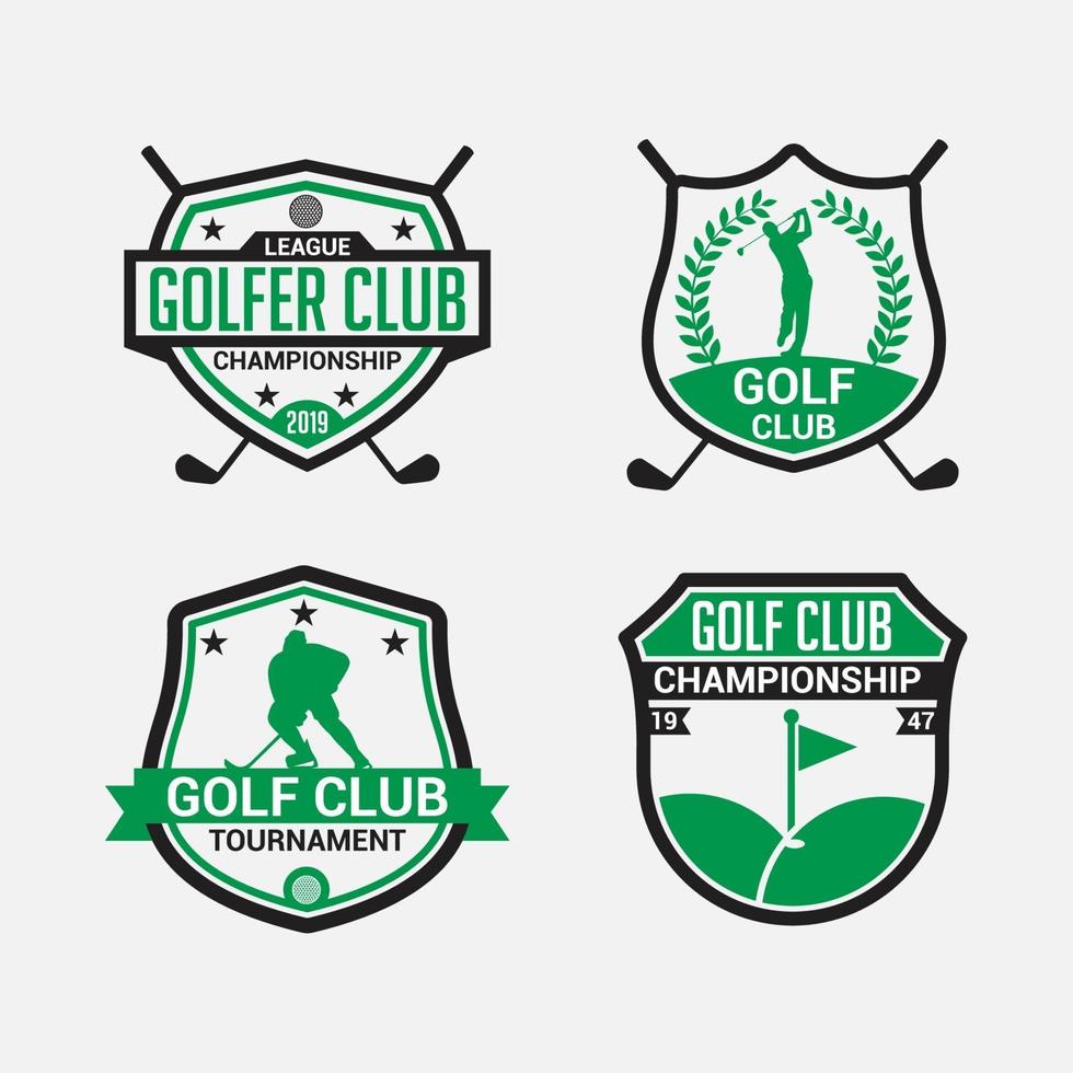 logotipo de club de golf insignias plantillas de diseño vectorial vector