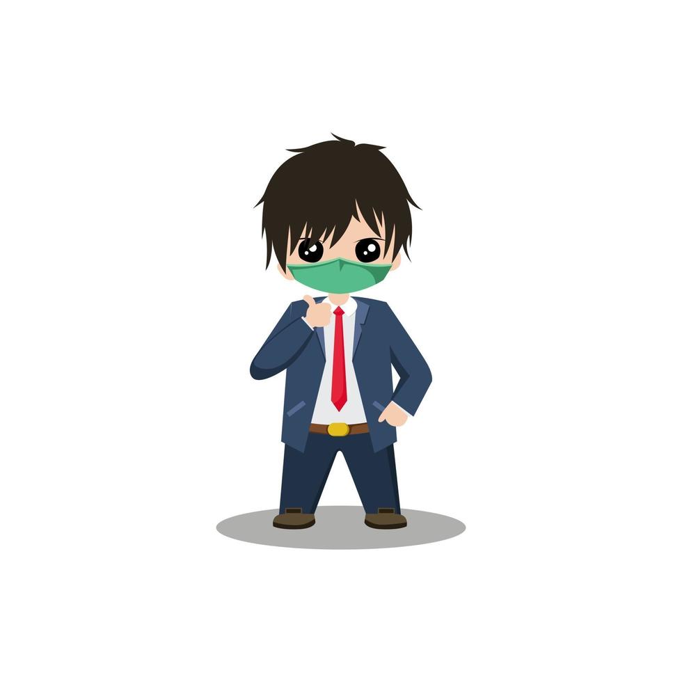 Illustration vector graphic businessman character design