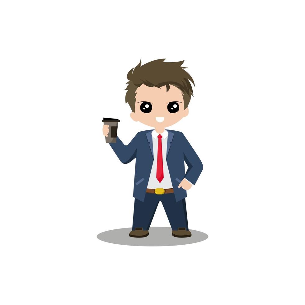 Illustration vector graphic businessman character design