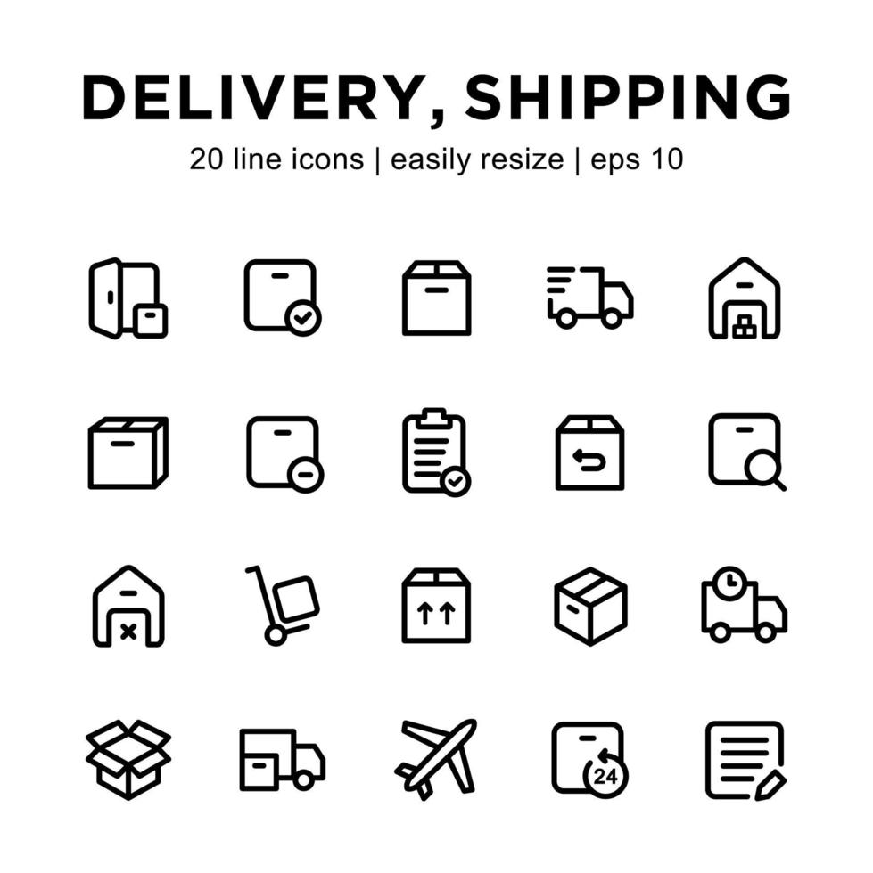 Delivery icon template vector