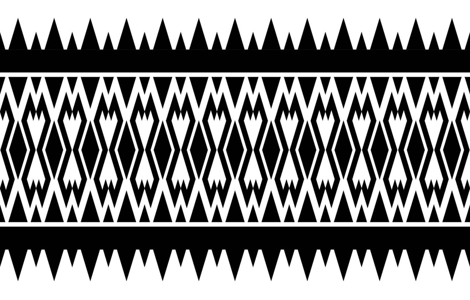 Geometric ethnic pattern traditional design background vector