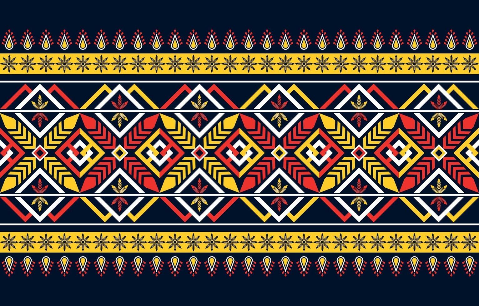 Geometric ethnic pattern traditional design background vector