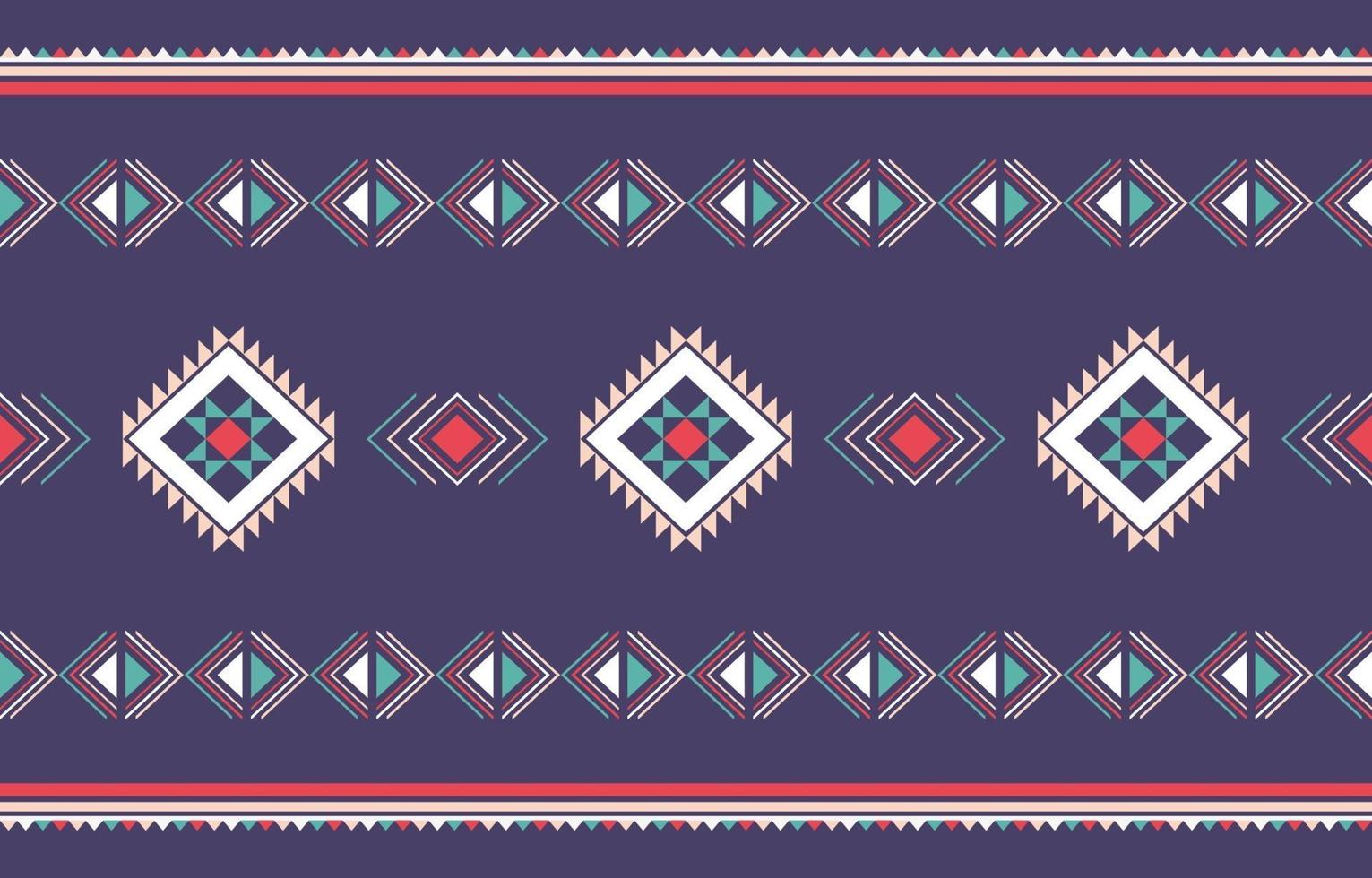 Geometric ethnic pattern traditional design for background vector