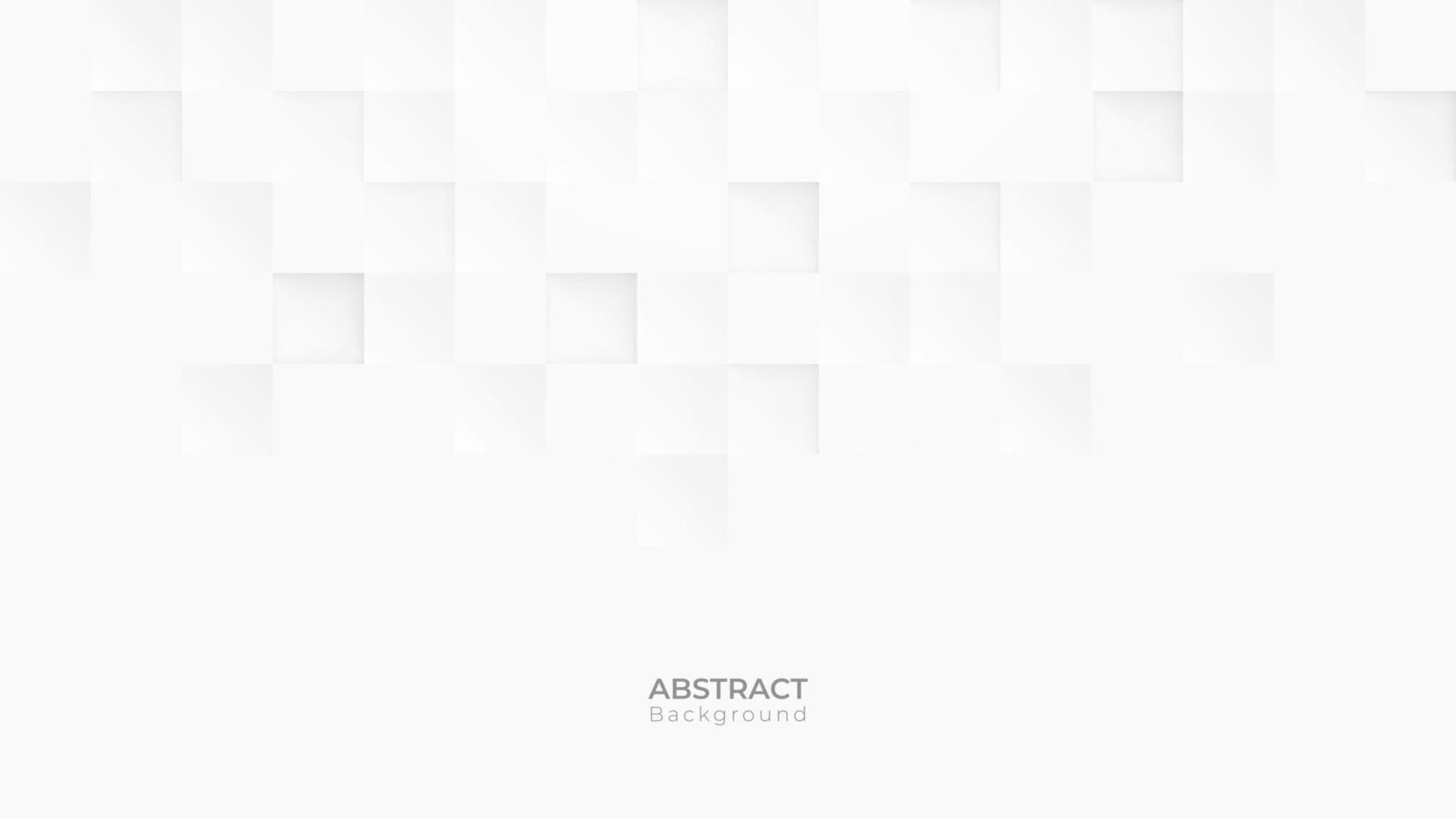 Abstract 3d modern square background. White and grey geometric pattern texture. vector art illustration