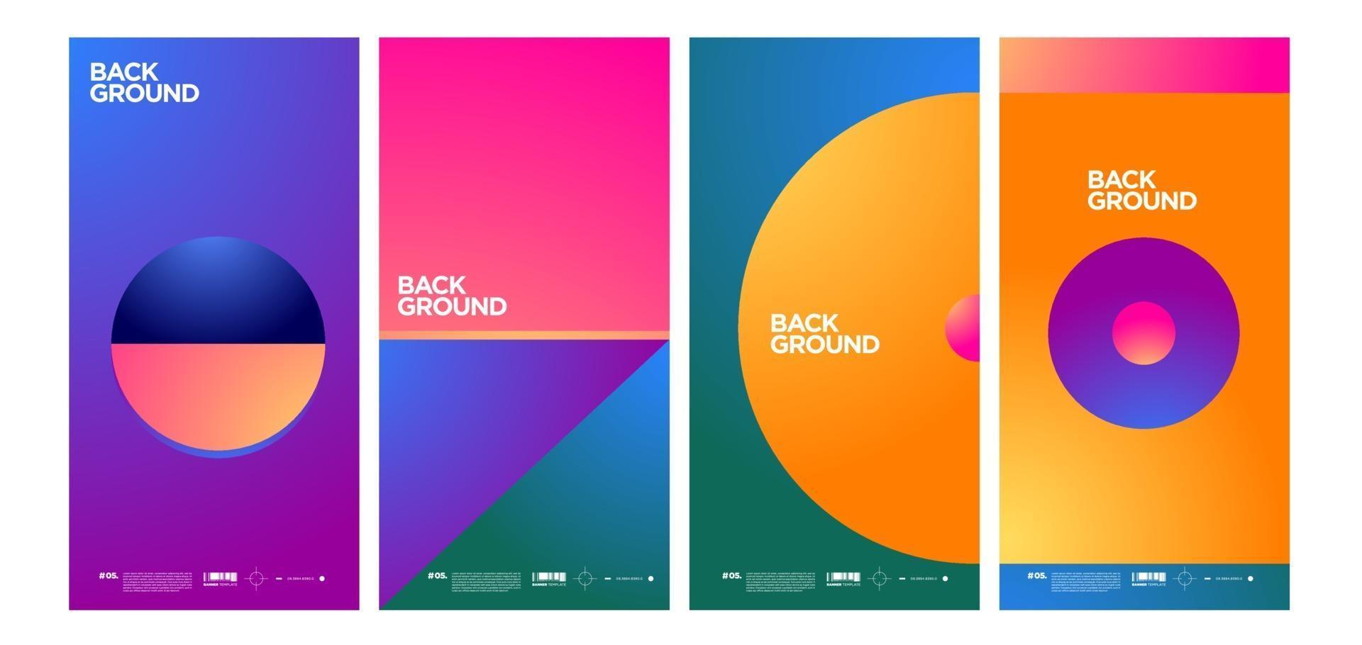 Vector colorful abstract simple background banner