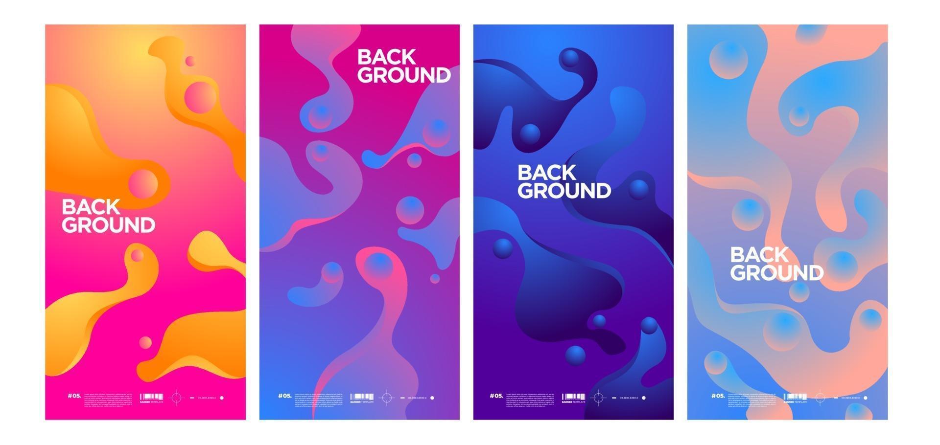 Vector colorful abstract simple background banner