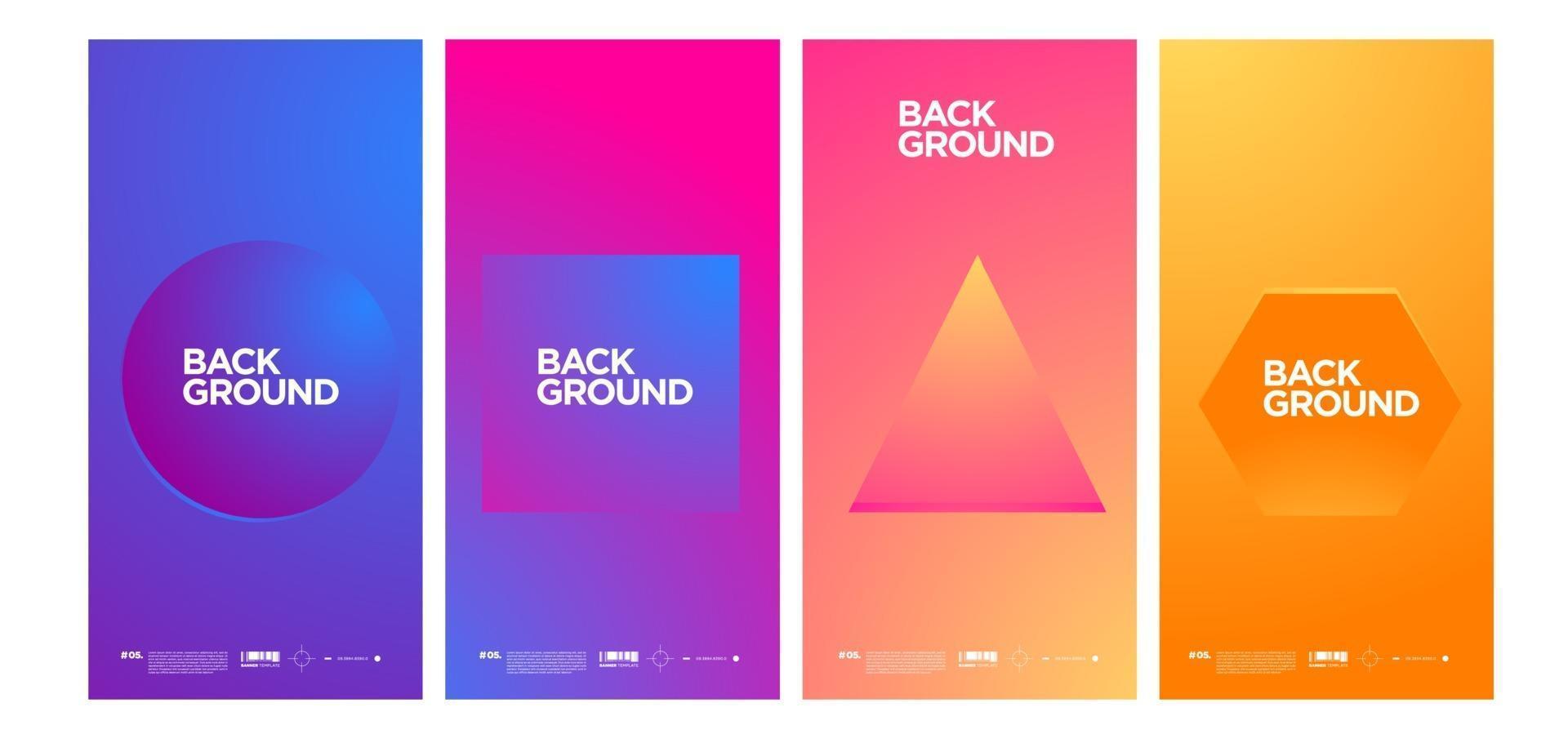 Vector colorful abstract simple background banner