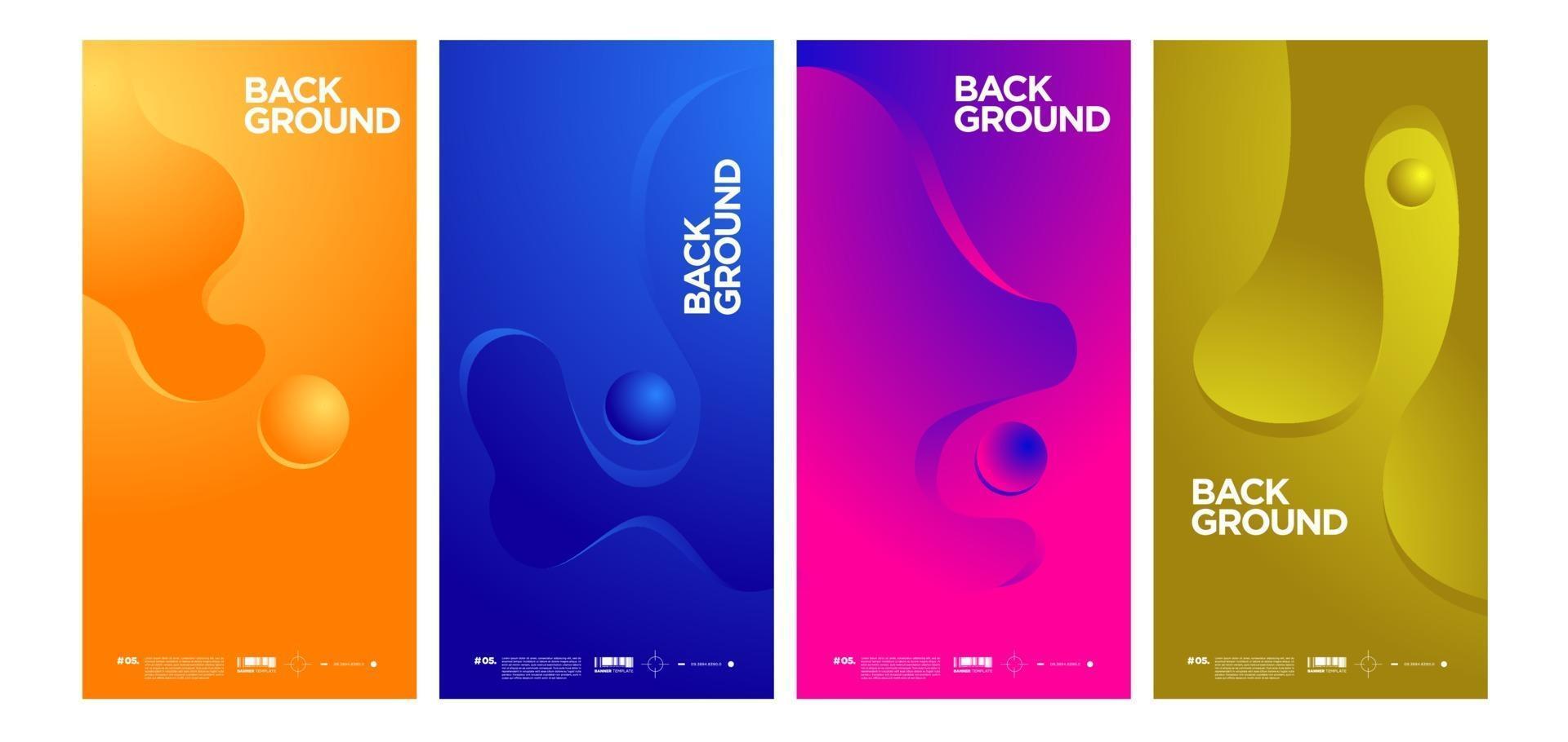 Vector colorful abstract simple background banner