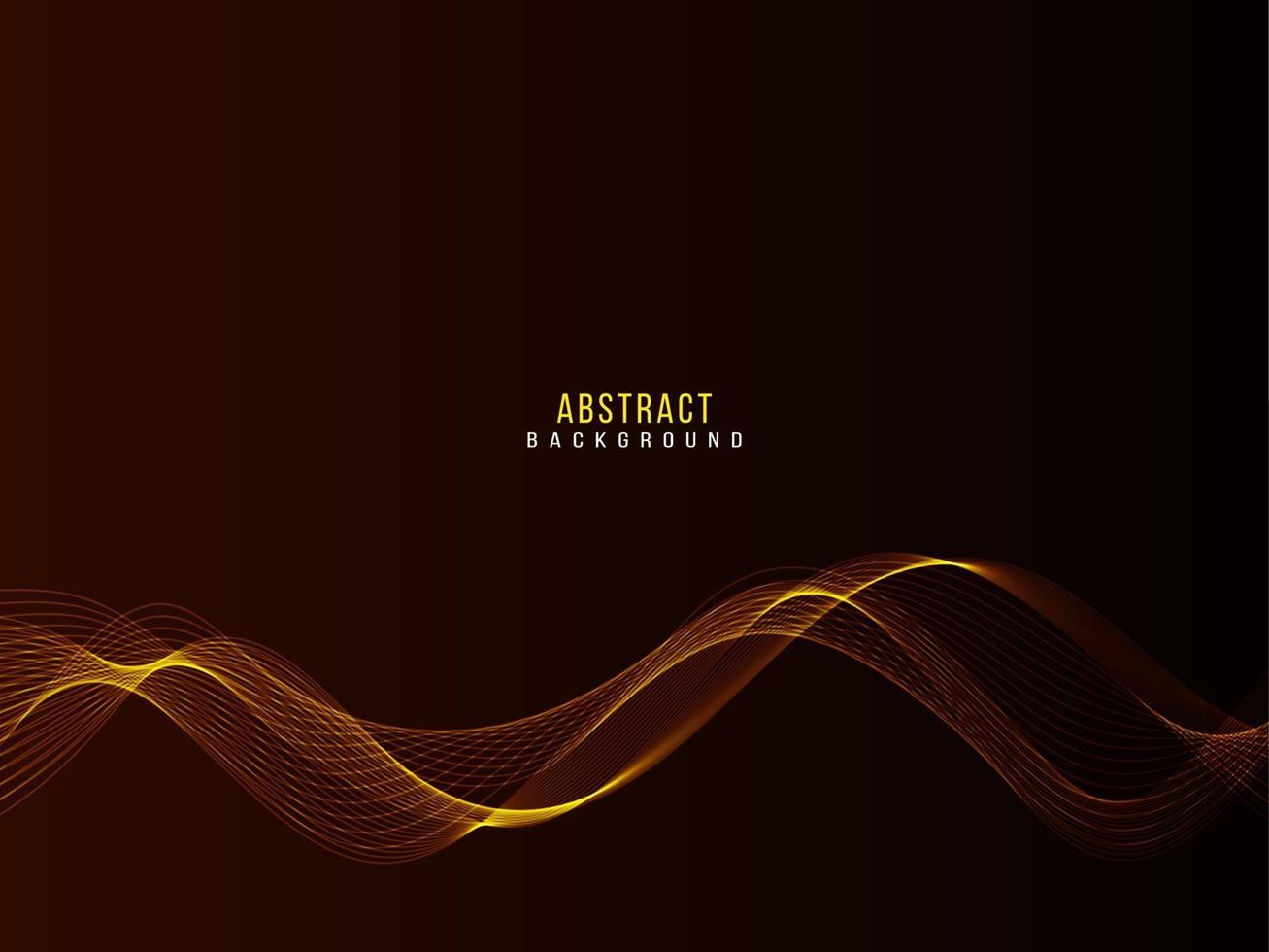 Abstract stylish transparent flowing wave design background vector