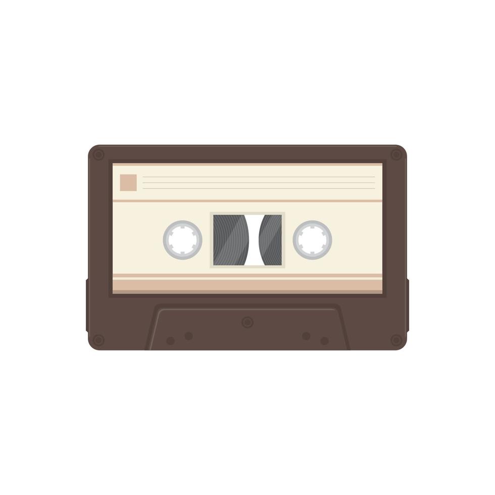 retro tape cassette vector