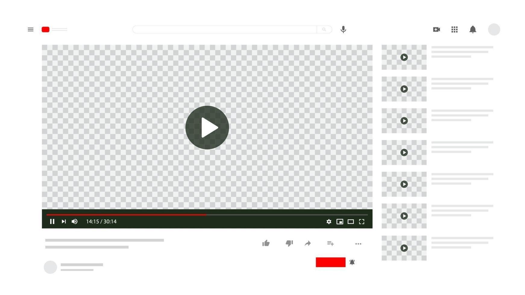 video clip mockup vector