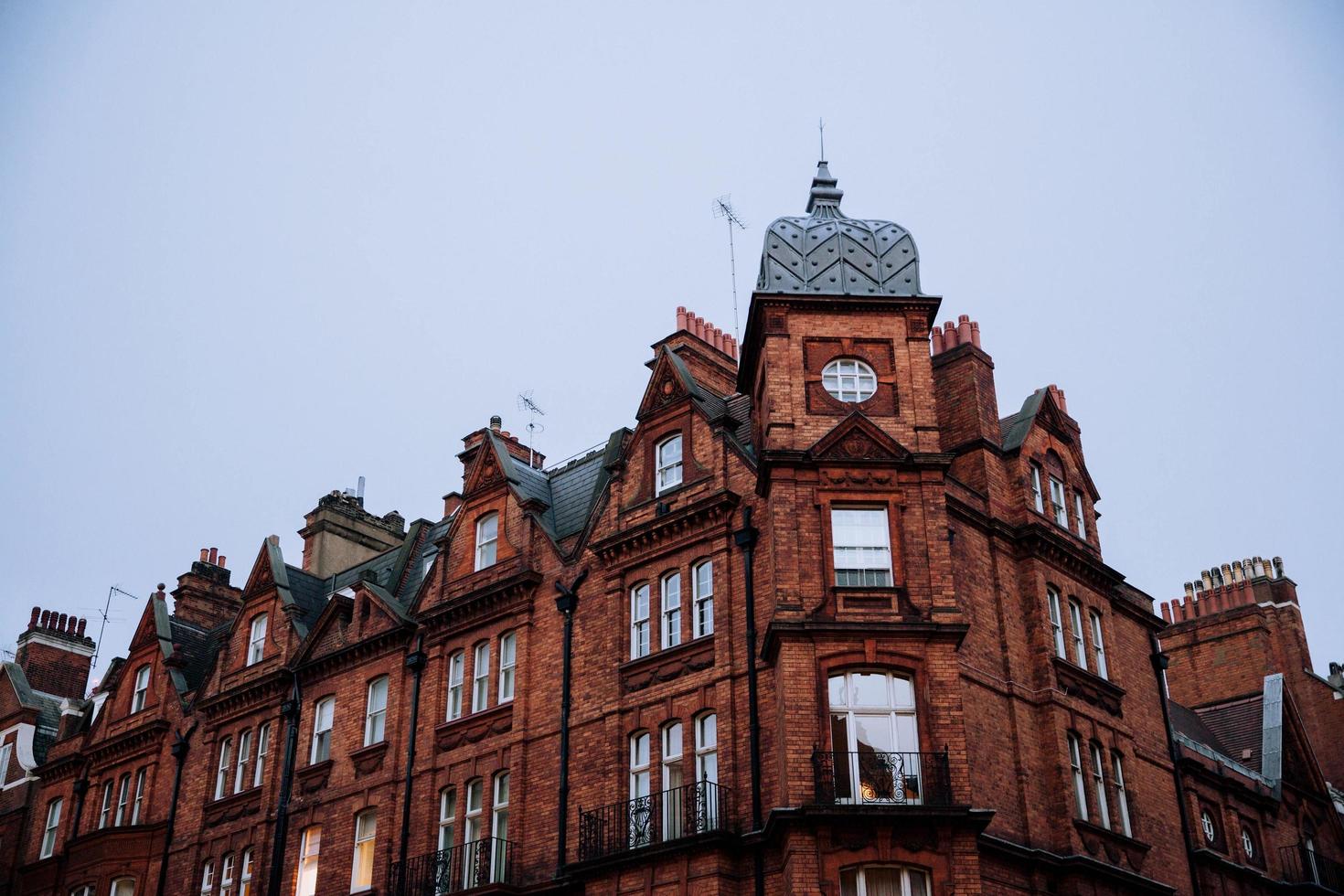 Brick apartment building in London photo