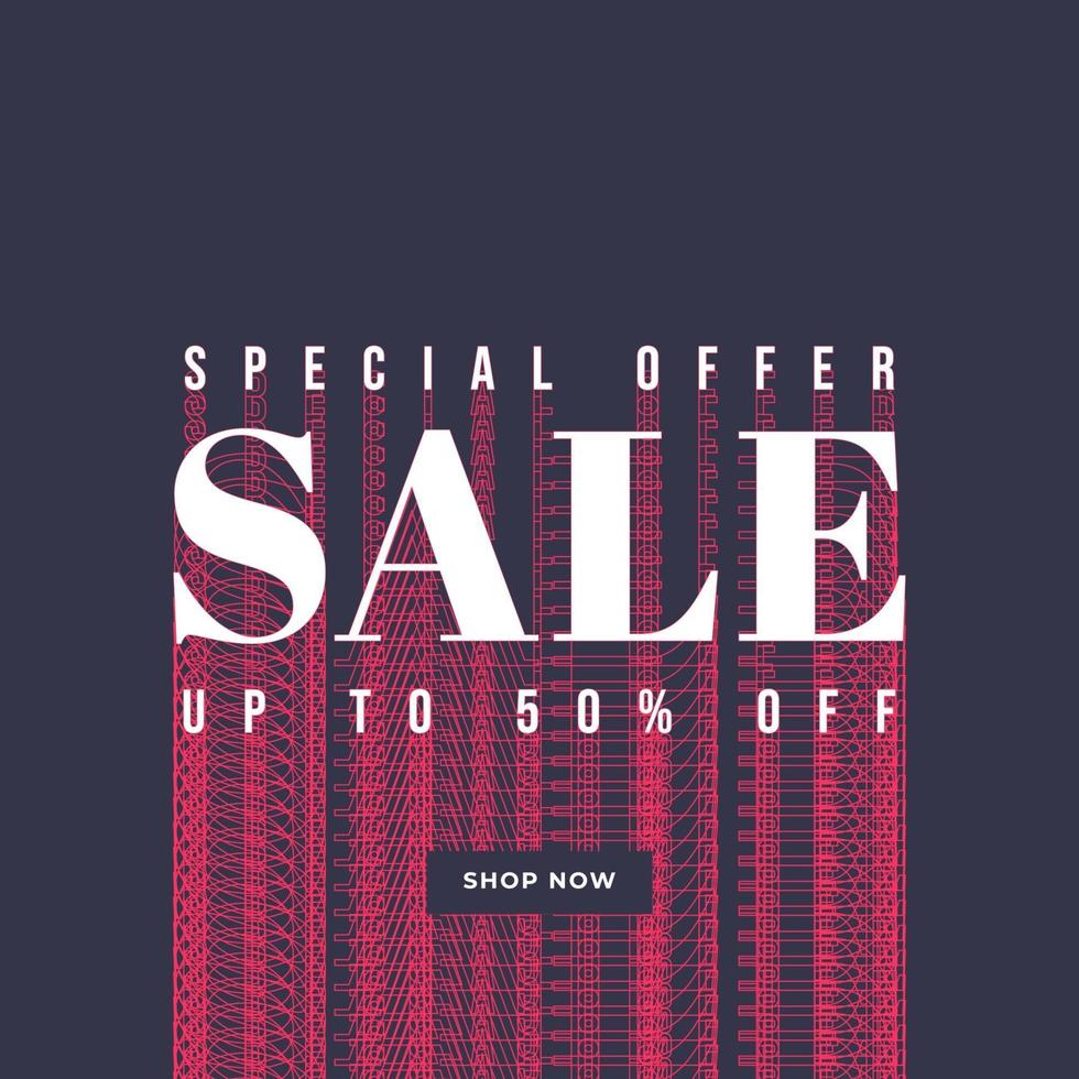 Special offer sale banner template. vector