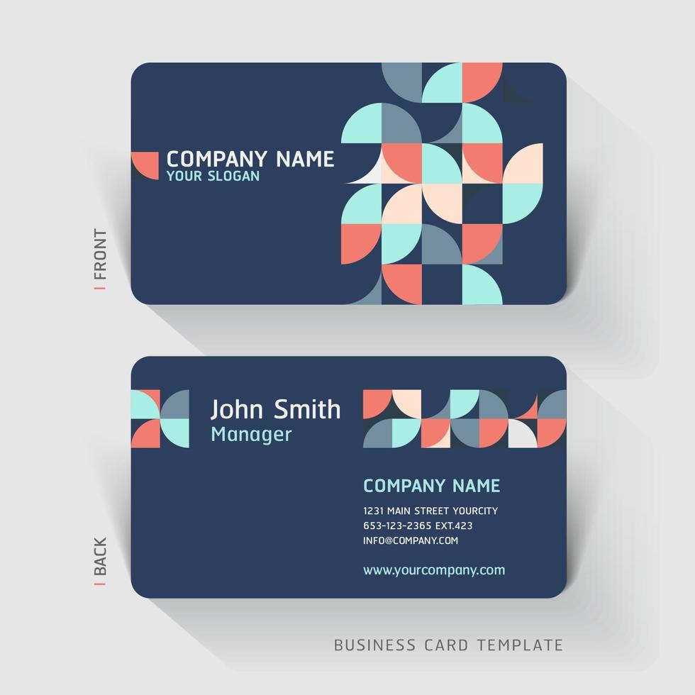 Business card abstract background. Vector illustration.