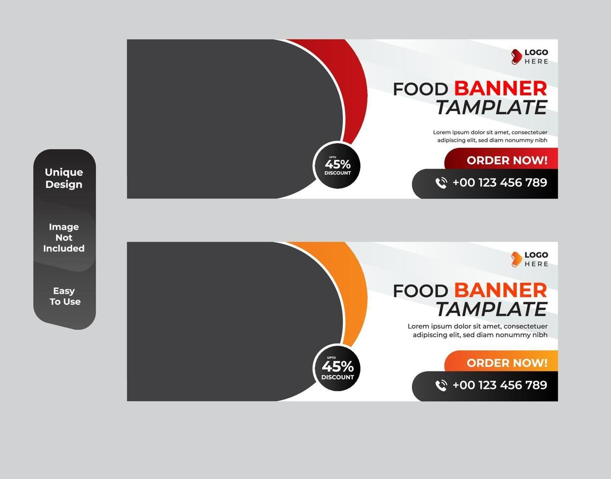 Banner design for breakfast restaurant set vector