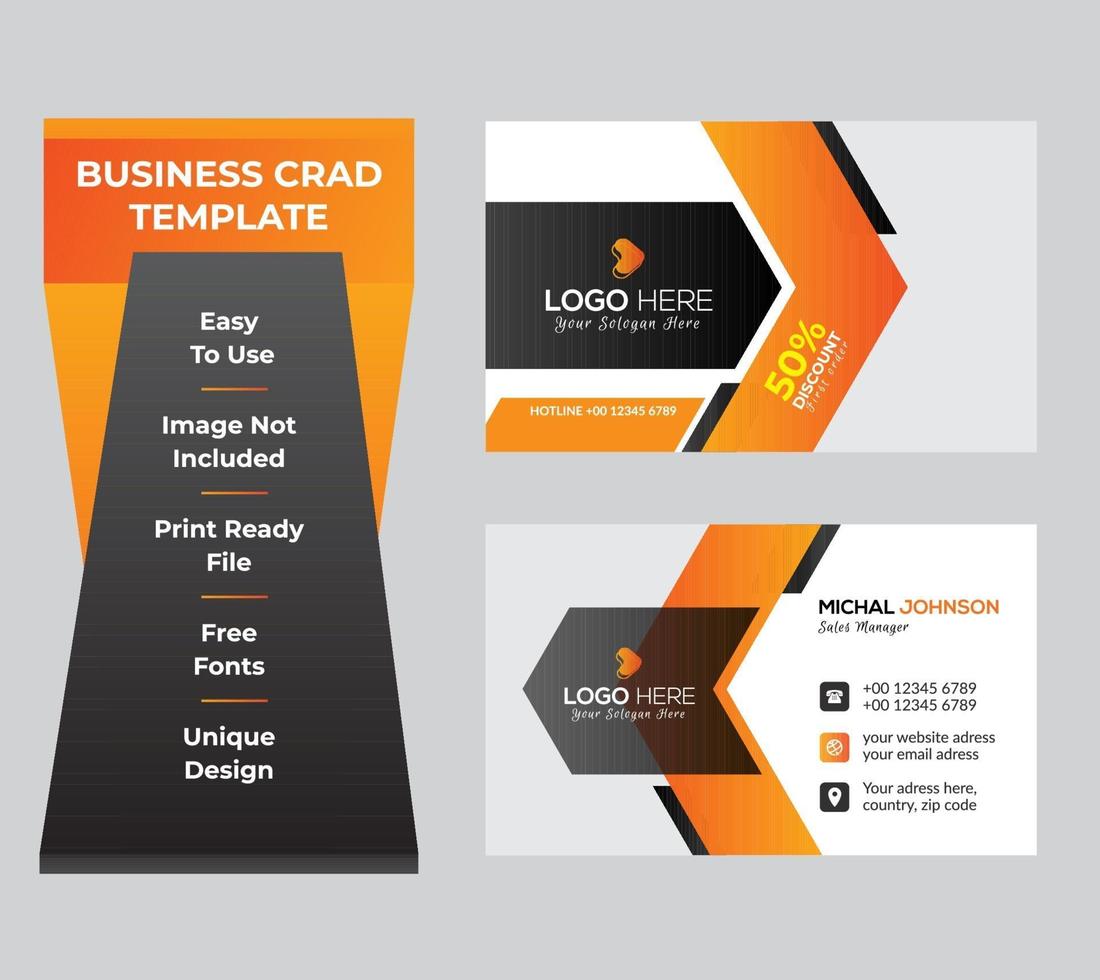 Business card set or template vector