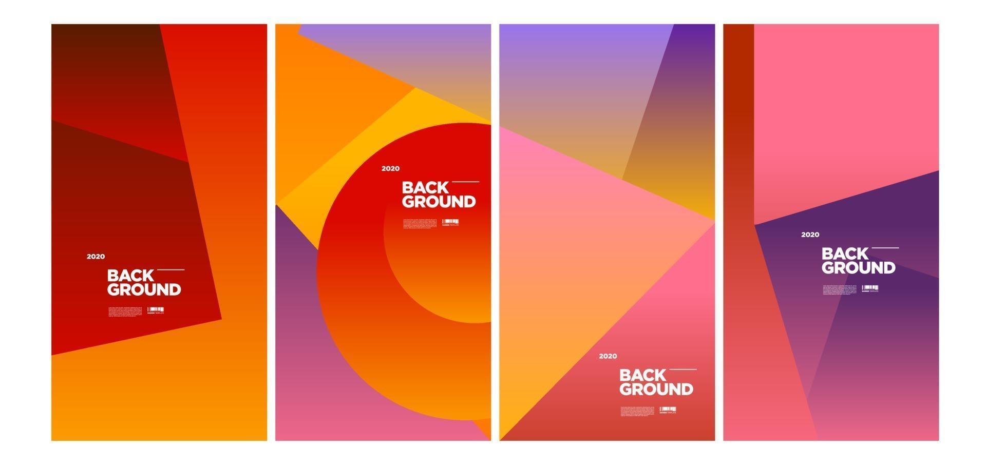Vector colorful geometric and curve background