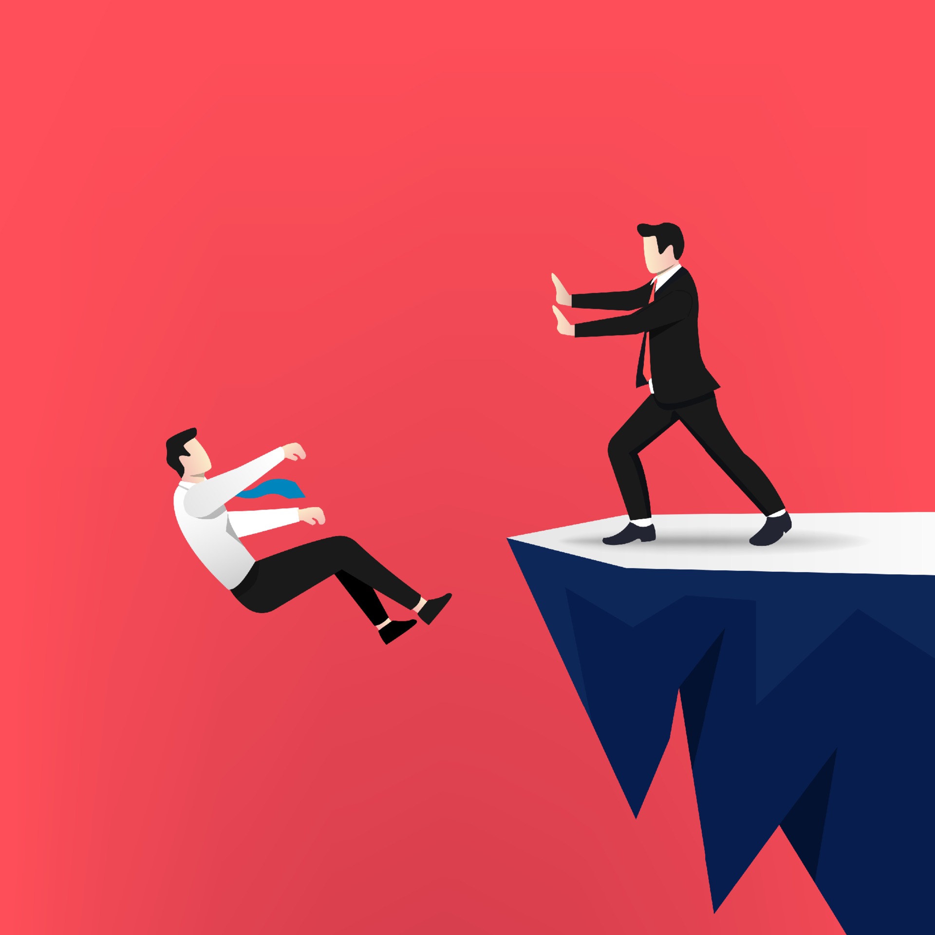 Business competition with businessmen concept. 2090626 Vector