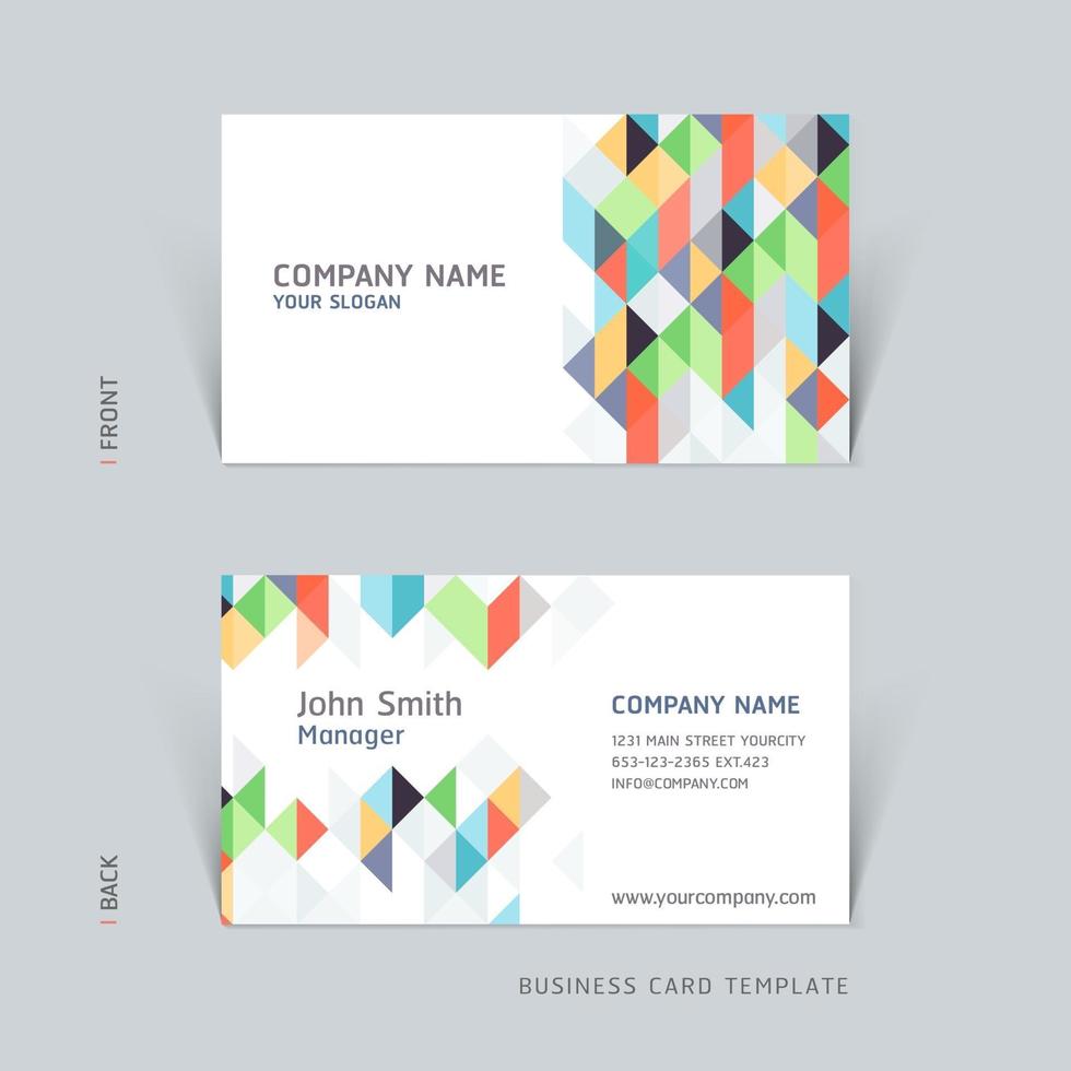 Business card abstract background vector