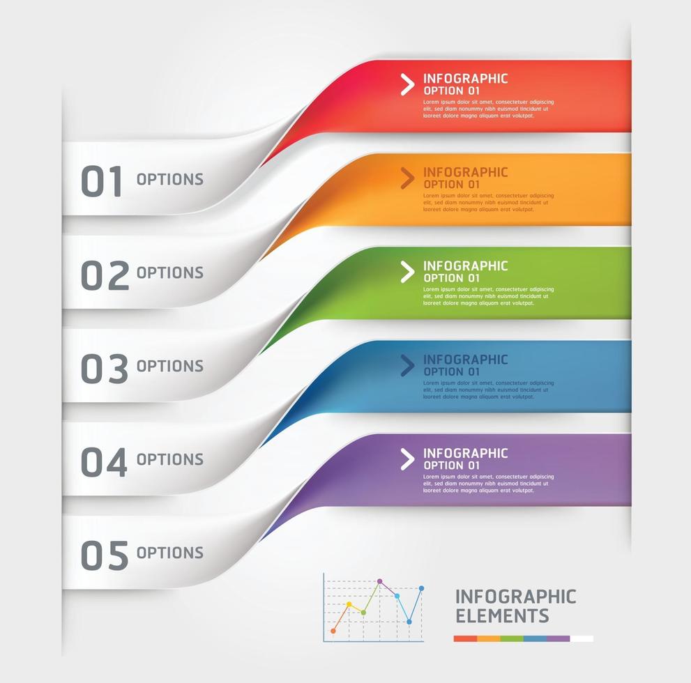 plantilla de elementos de infografía empresarial. ilustraciones vectoriales. se puede utilizar para diseño de flujo de trabajo, banner, diagrama, opciones numéricas, diseño web, plantilla de línea de tiempo. vector