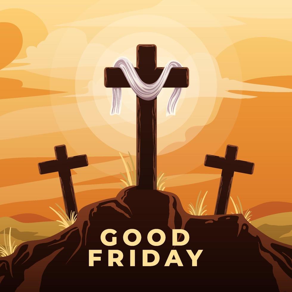 Good Friday Background vector