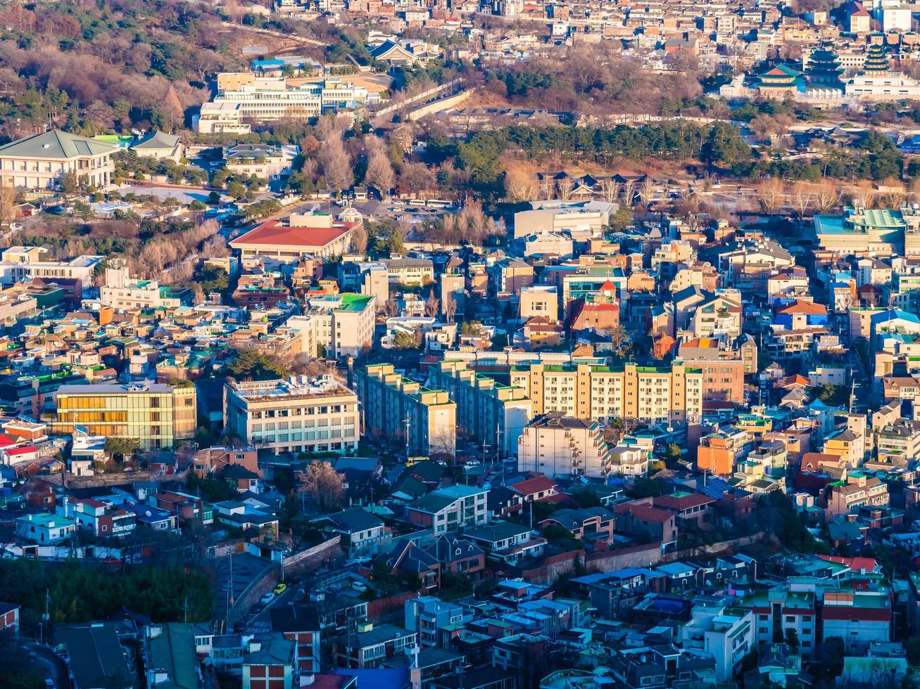 Cityscape of Seoul, South Korea photo