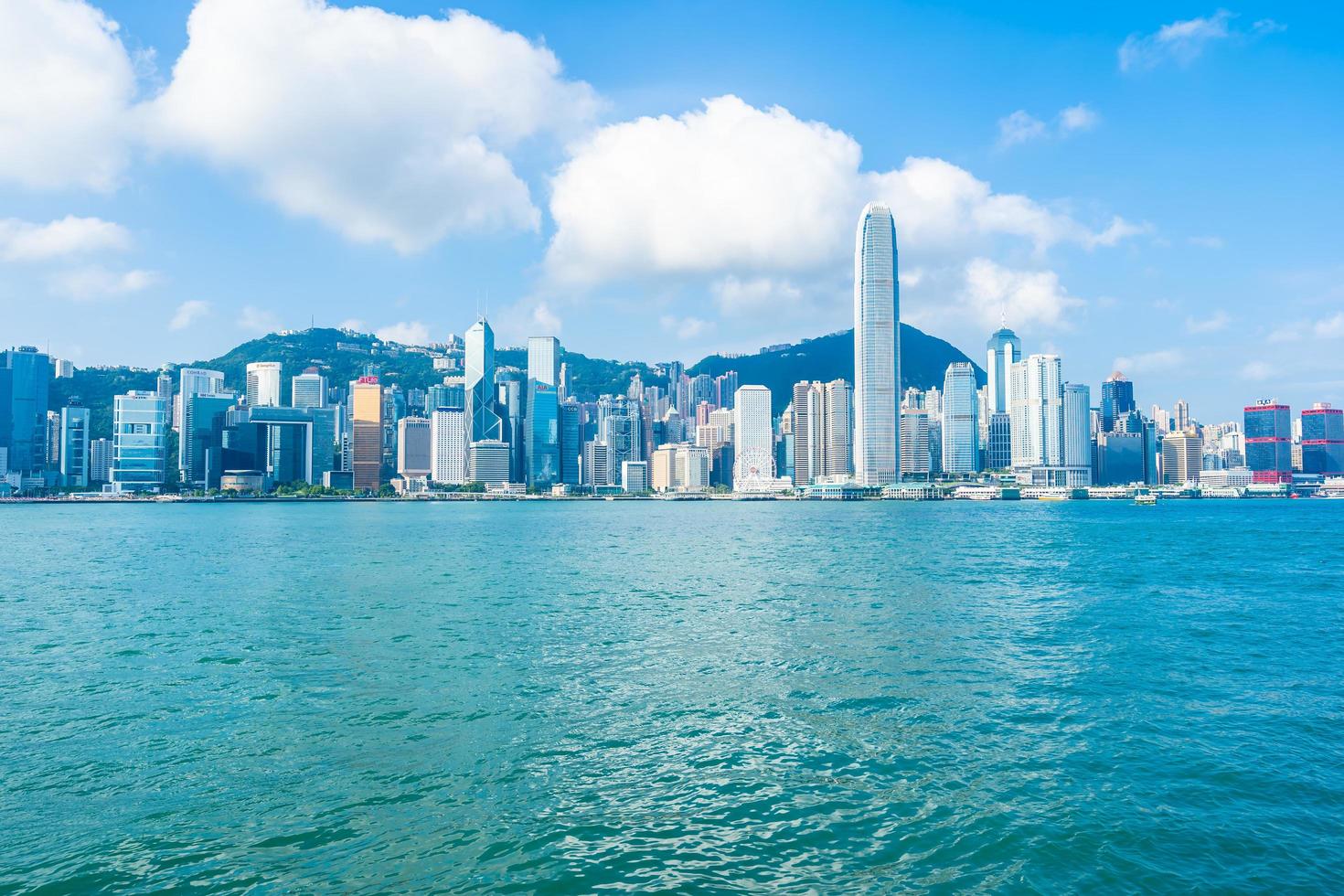 Hong Kong city skyline, China photo