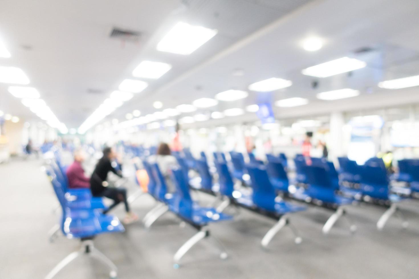 Abstract blurred airport background photo