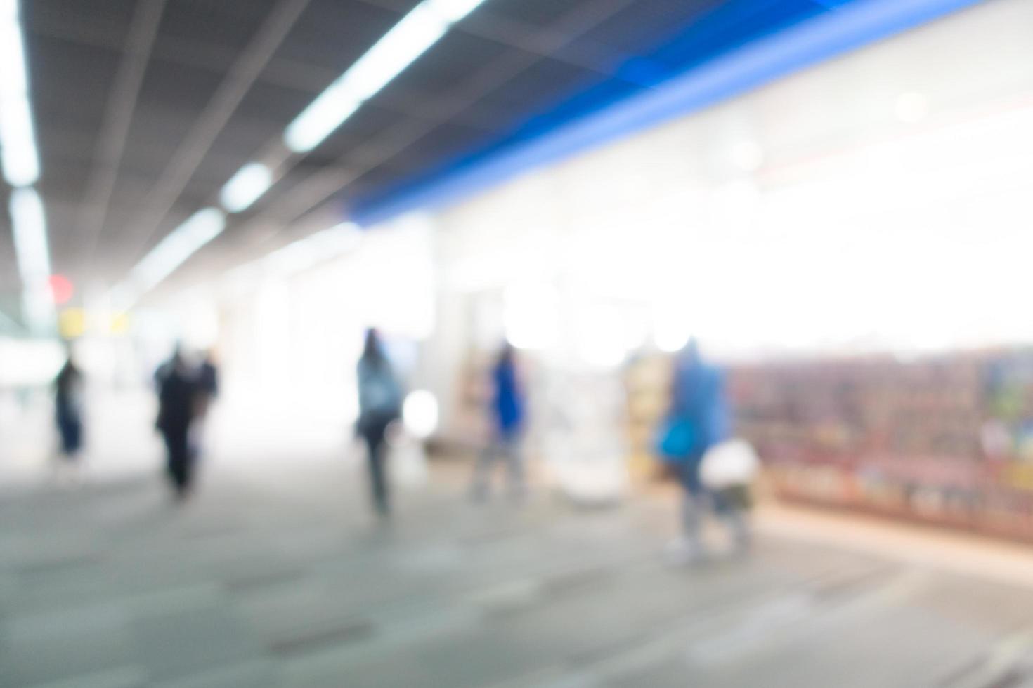 Abstract blurred airport background photo