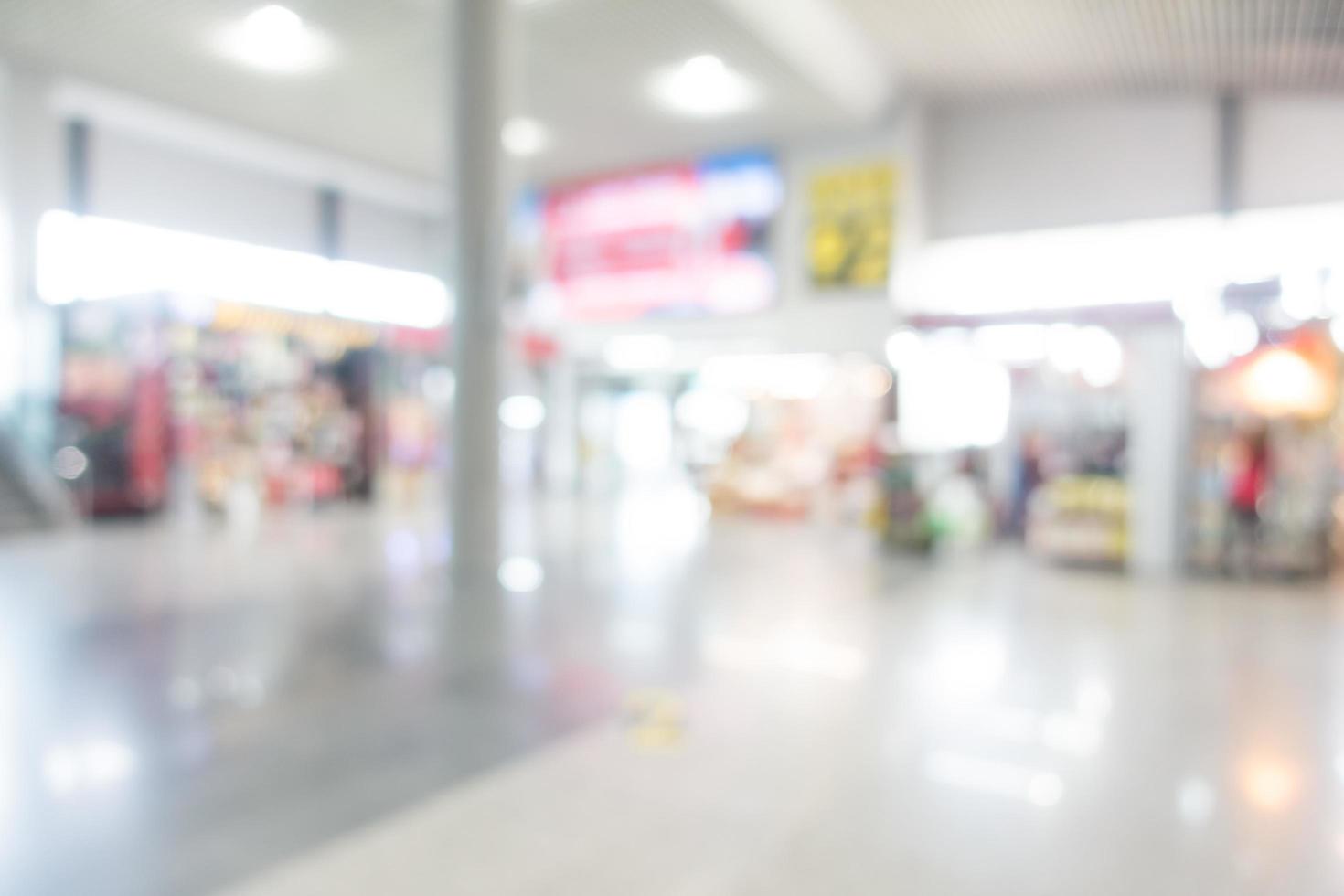 Abstract blurred airport background photo