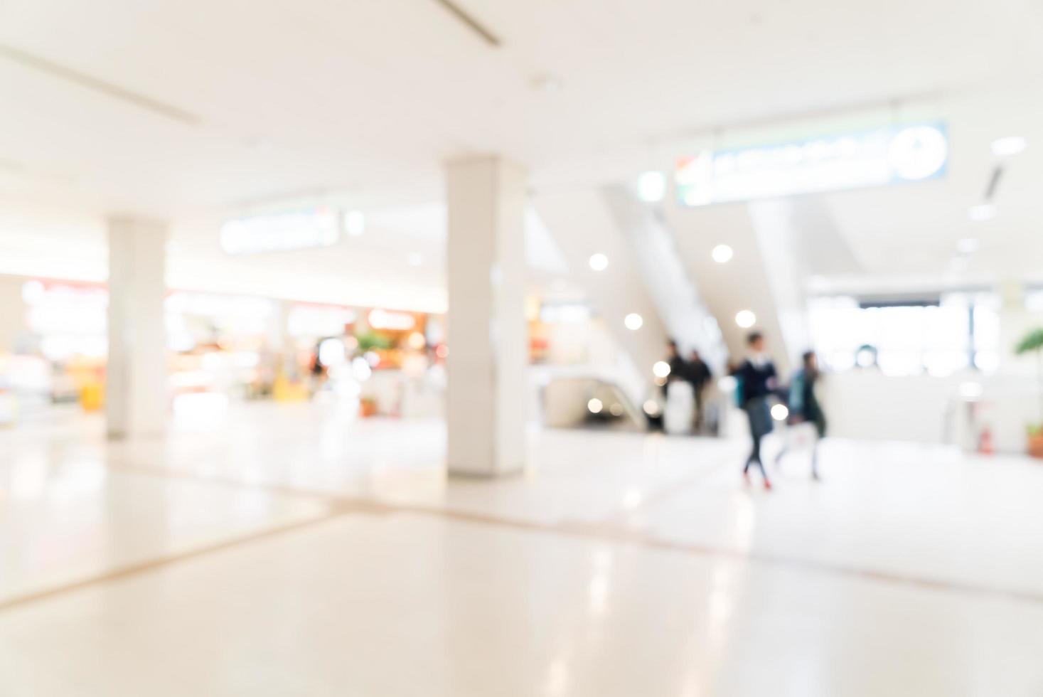 Abstract blurred airport background photo