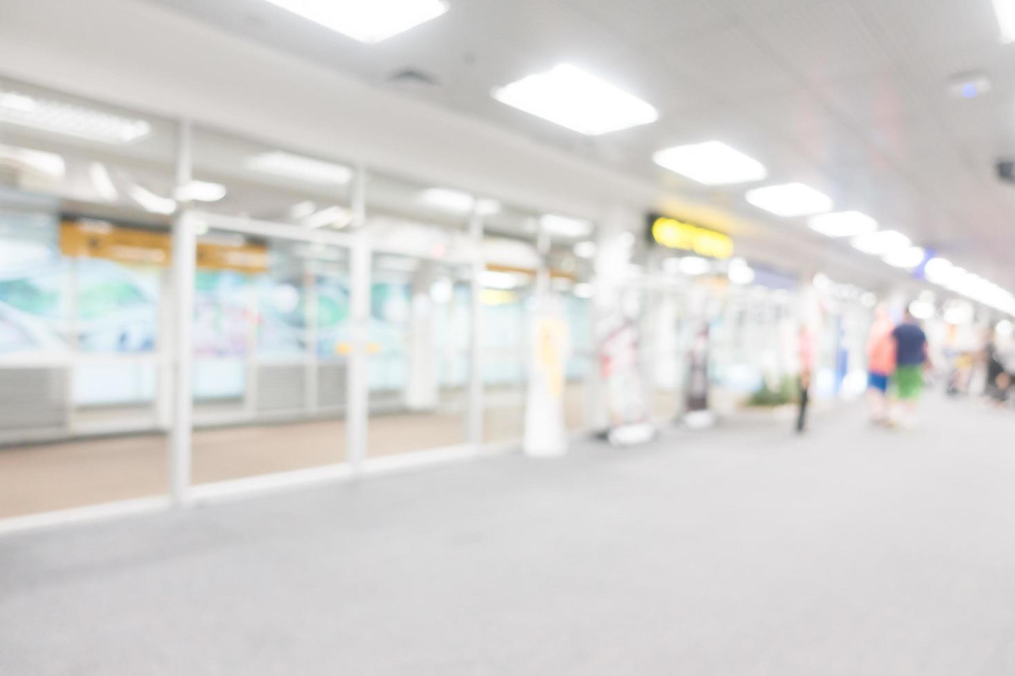 Abstract blurred airport background photo