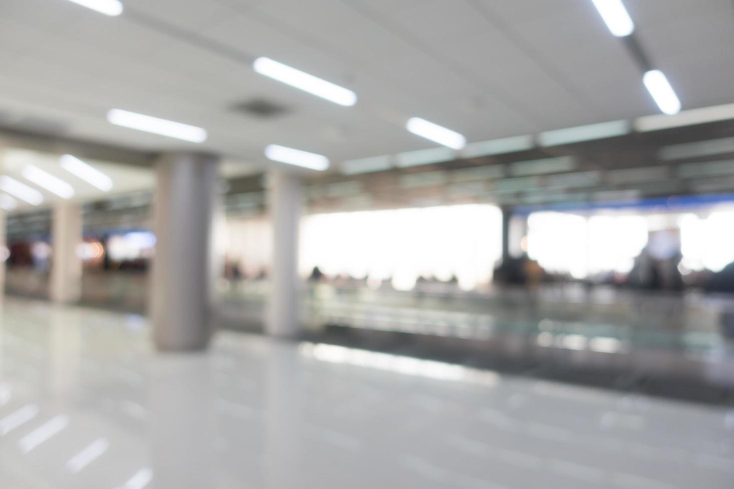 Abstract blurred airport background photo