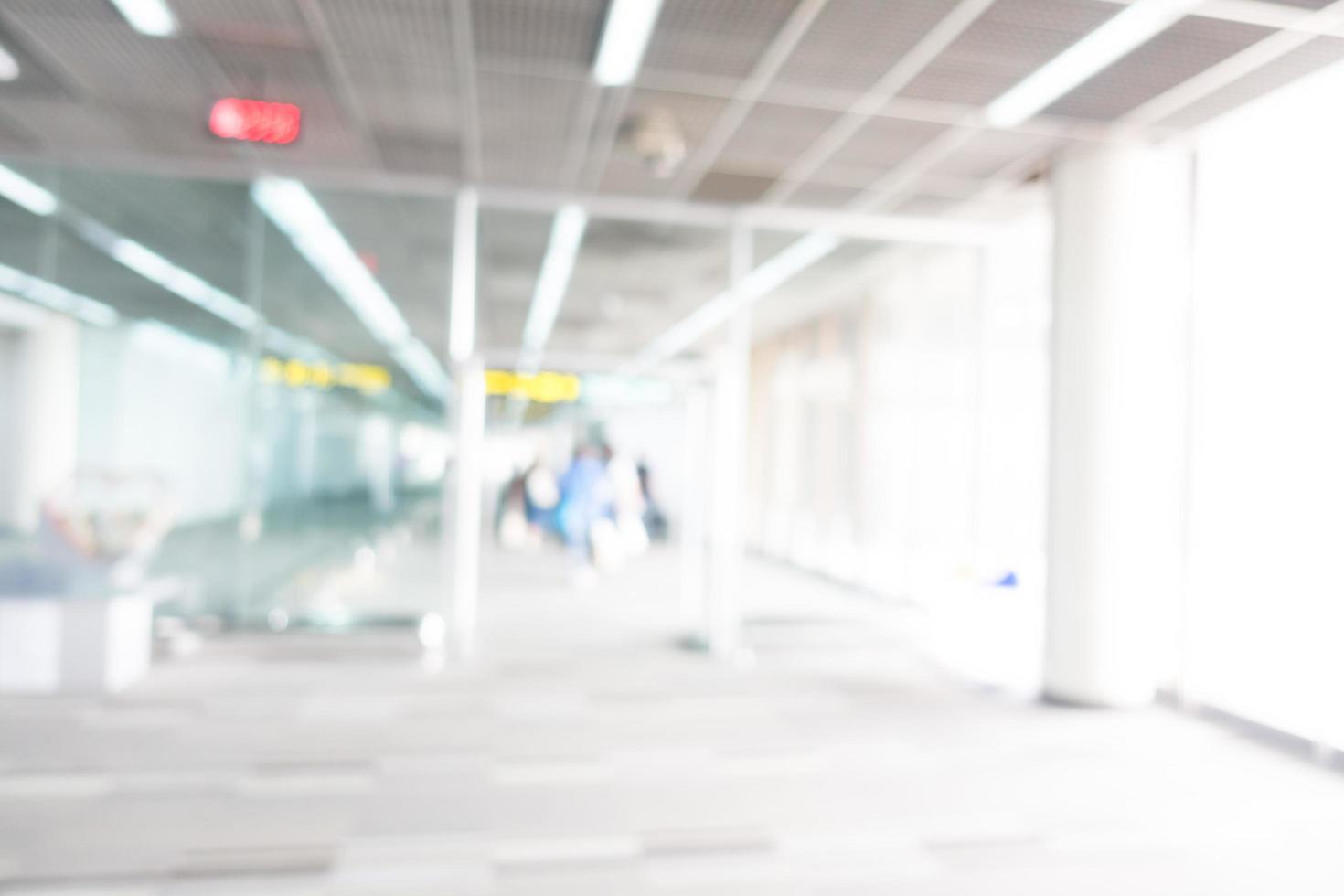 Abstract blurred airport background photo