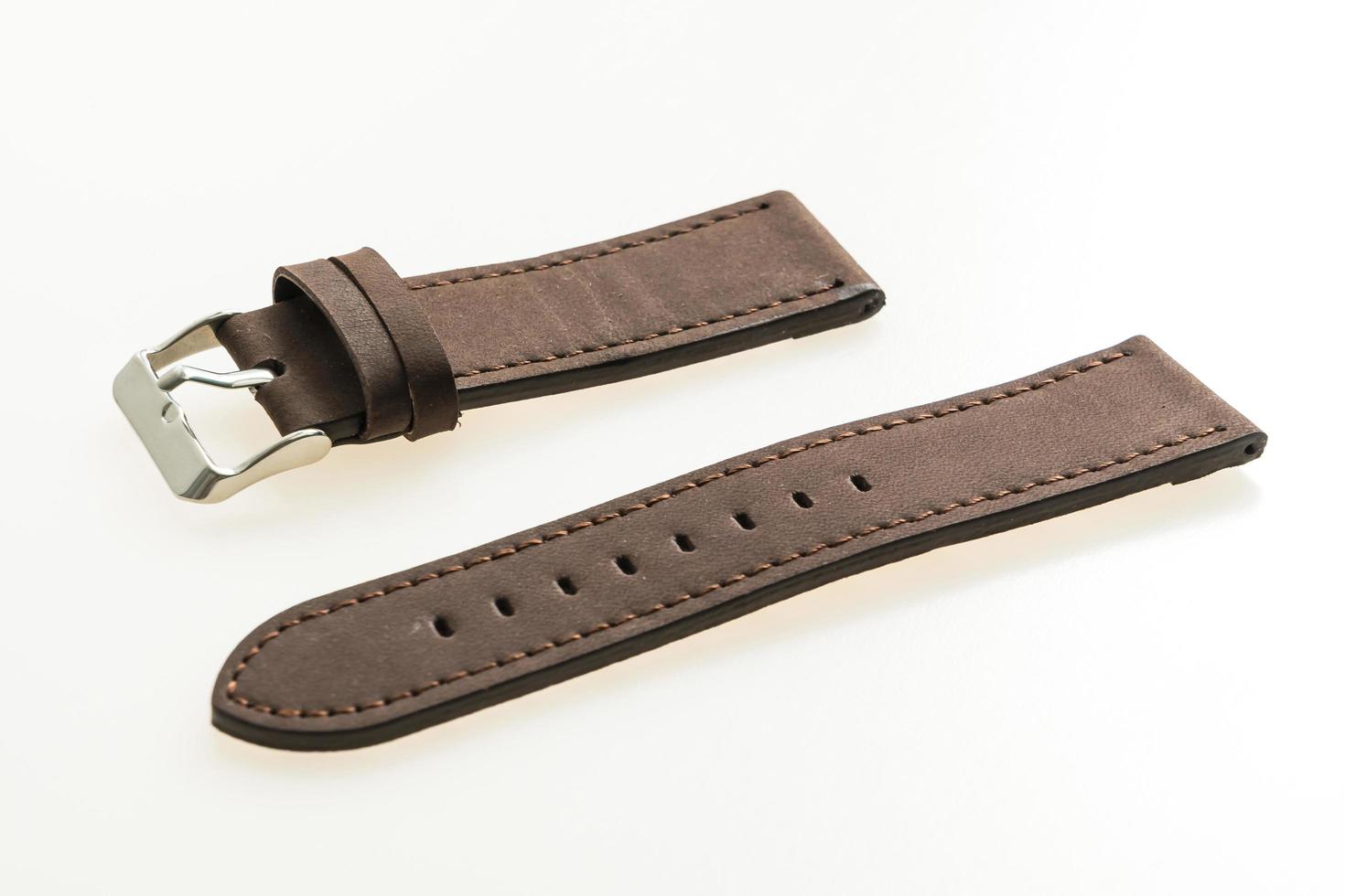 Leather watch strap photo