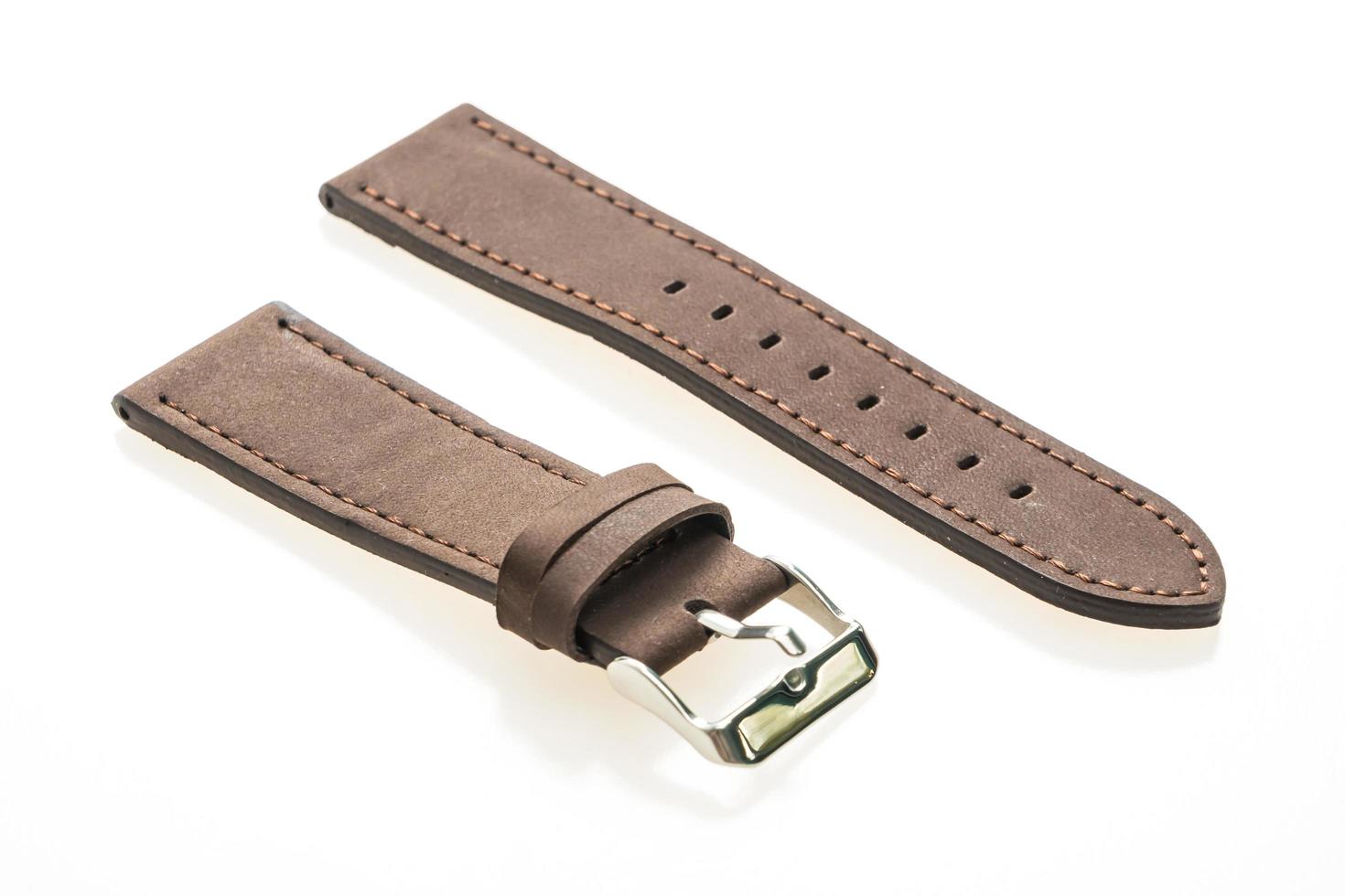 Leather watch strap photo