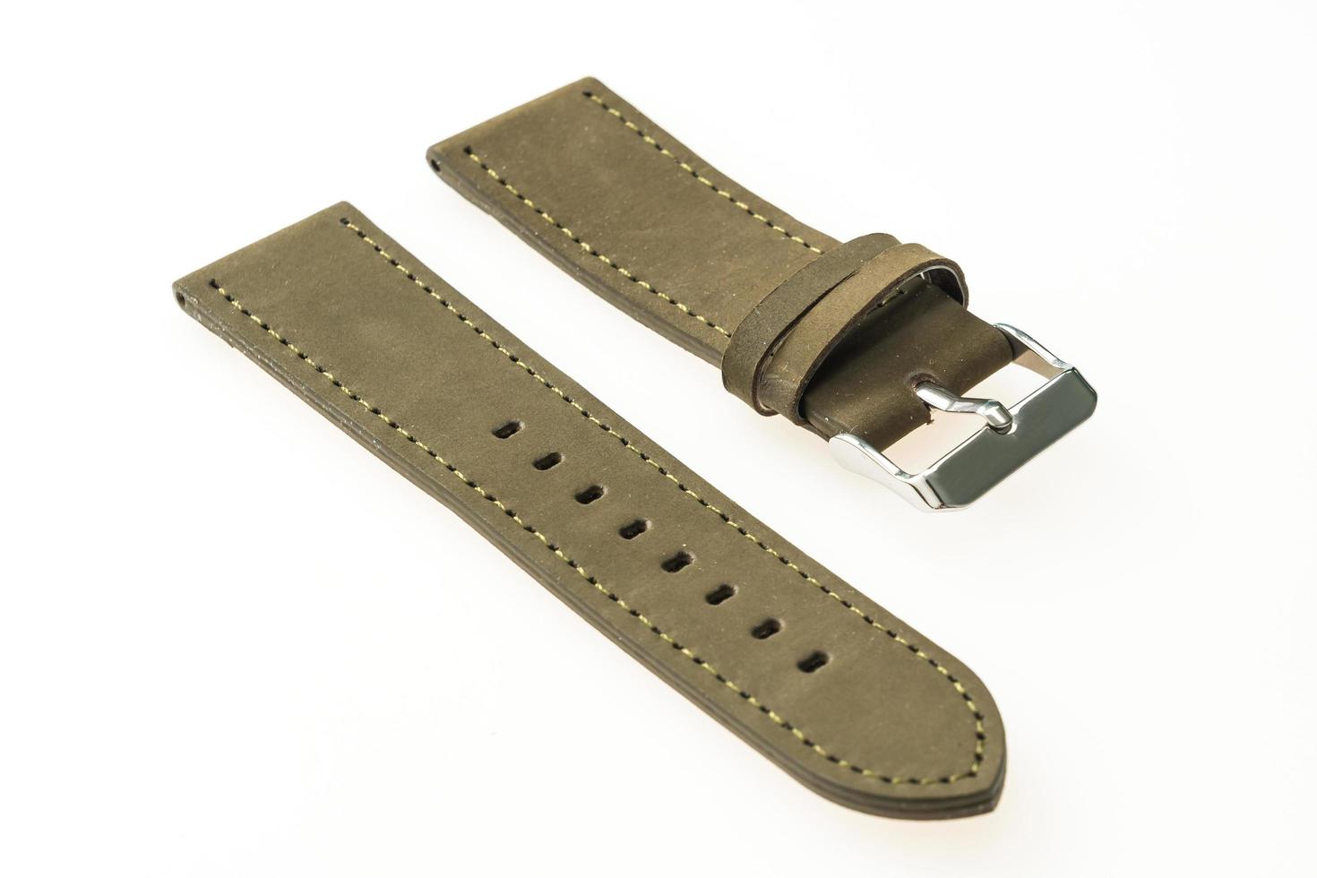 Leather watch strap photo