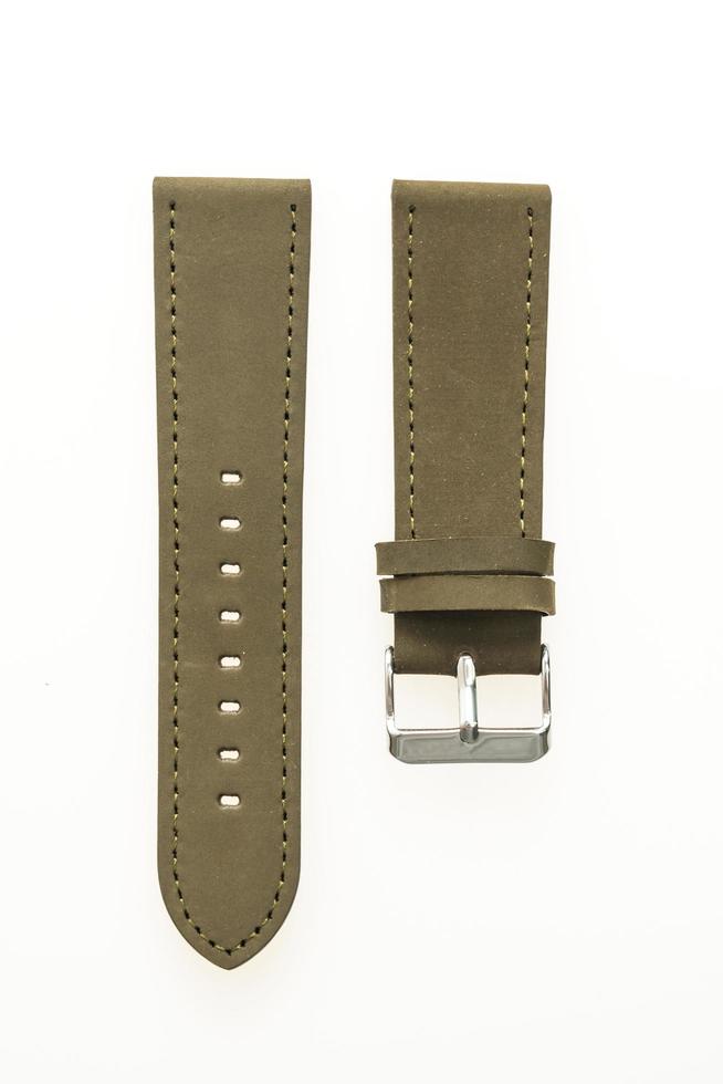 Leather watch strap photo