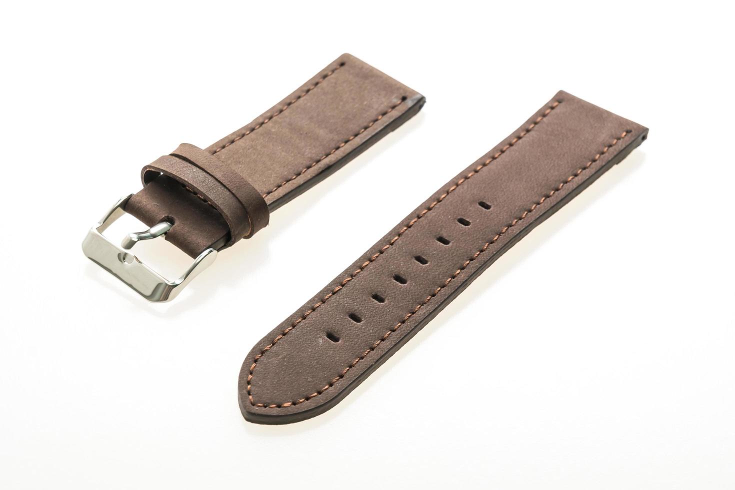 Leather watch strap photo