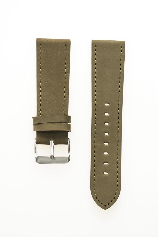 Leather watch strap photo