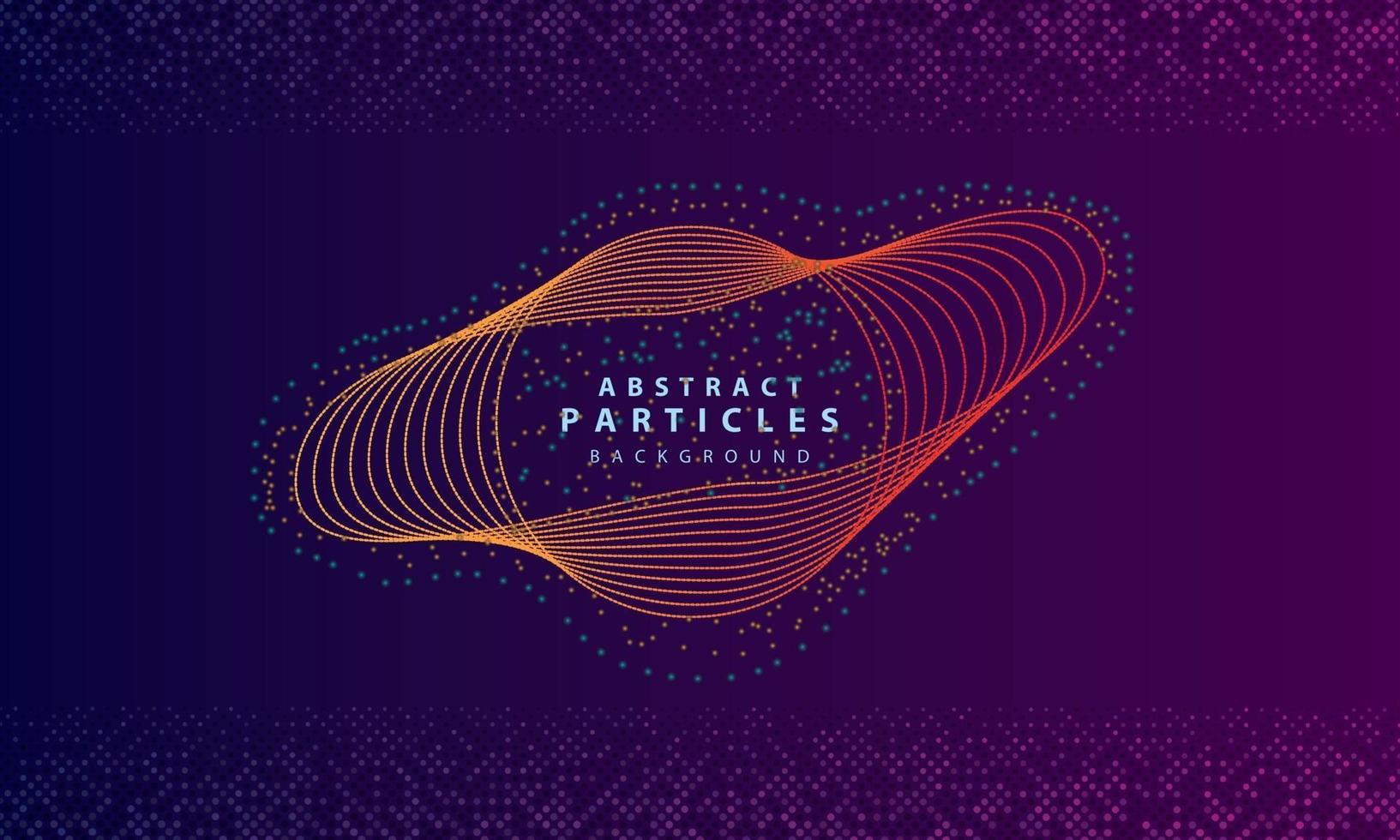 Dynamic abstract particles background with purple overlap layers. Texture with glitters dots element decoration. vector