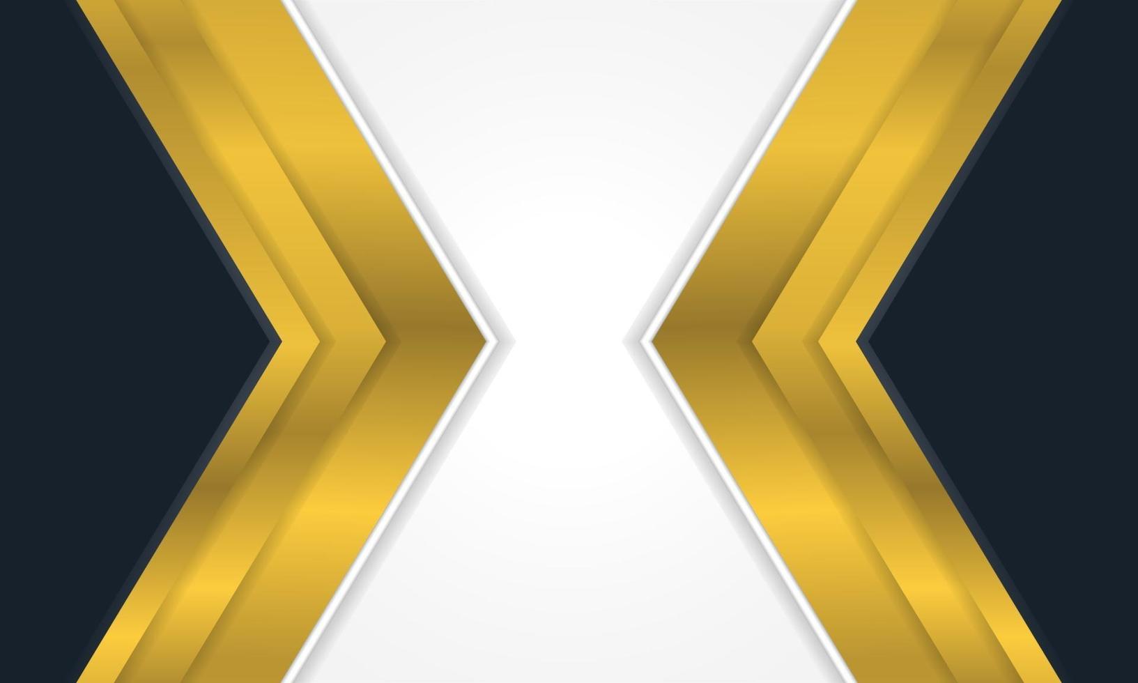 Modern abstract white background vector with gold line effect. Elegant concept design vector